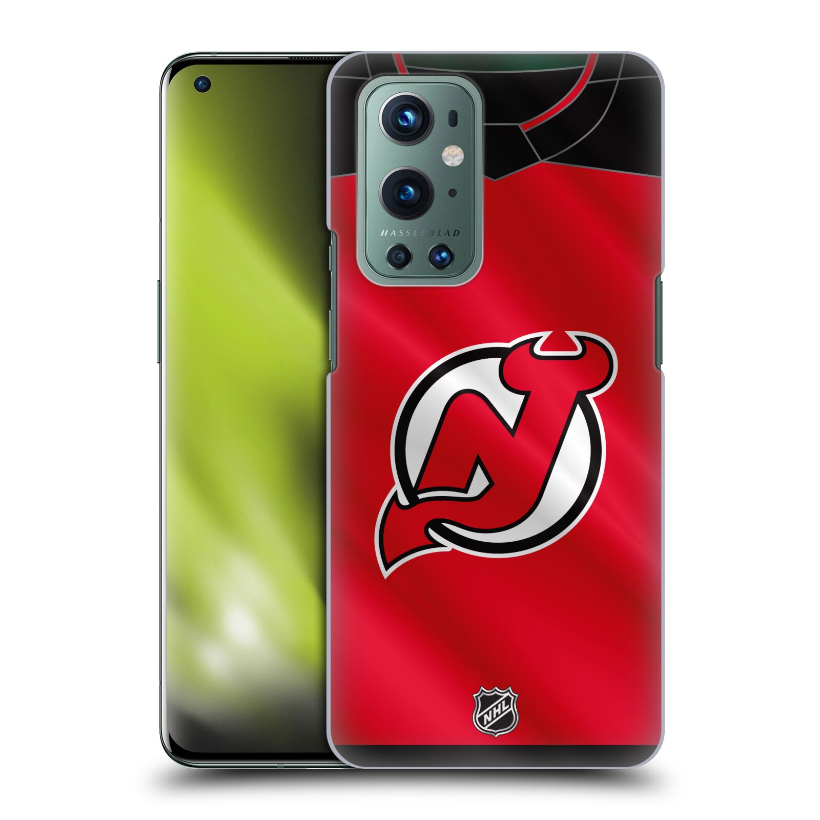 Pouzdro na mobil OnePlus 9 - HEAD CASE - Hokej NHL - New Jersey Devils - Dres