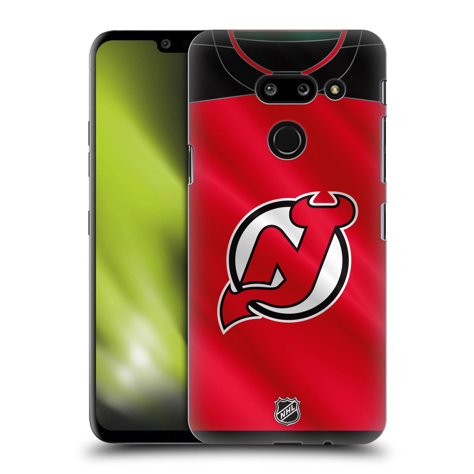 Pouzdro na mobil LG G8 ThinQ - HEAD CASE - Hokej NHL - New Jersey Devils - Dres