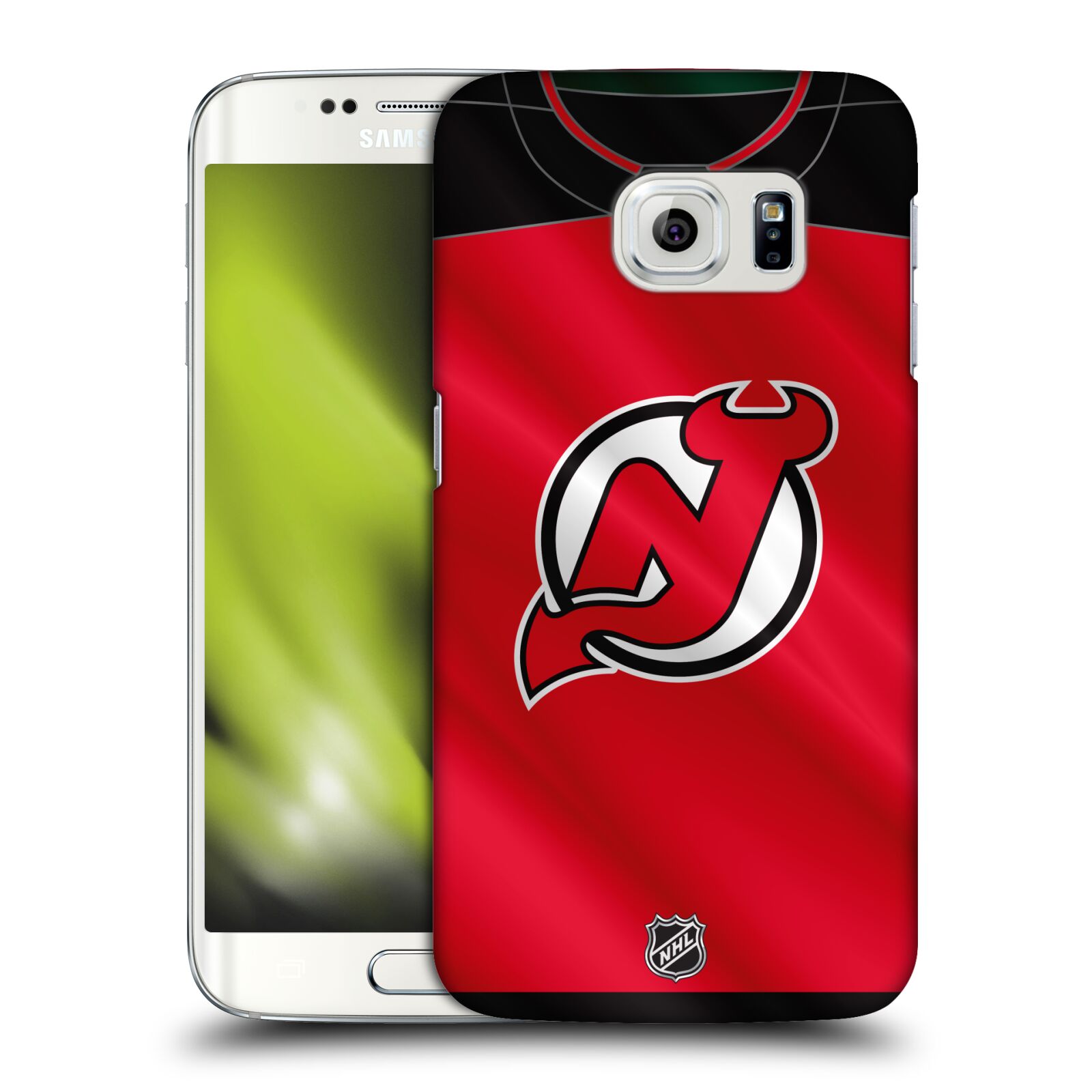 Pouzdro na mobil Samsung Galaxy S6 EDGE - HEAD CASE - Hokej NHL - New Jersey Devils - Dres
