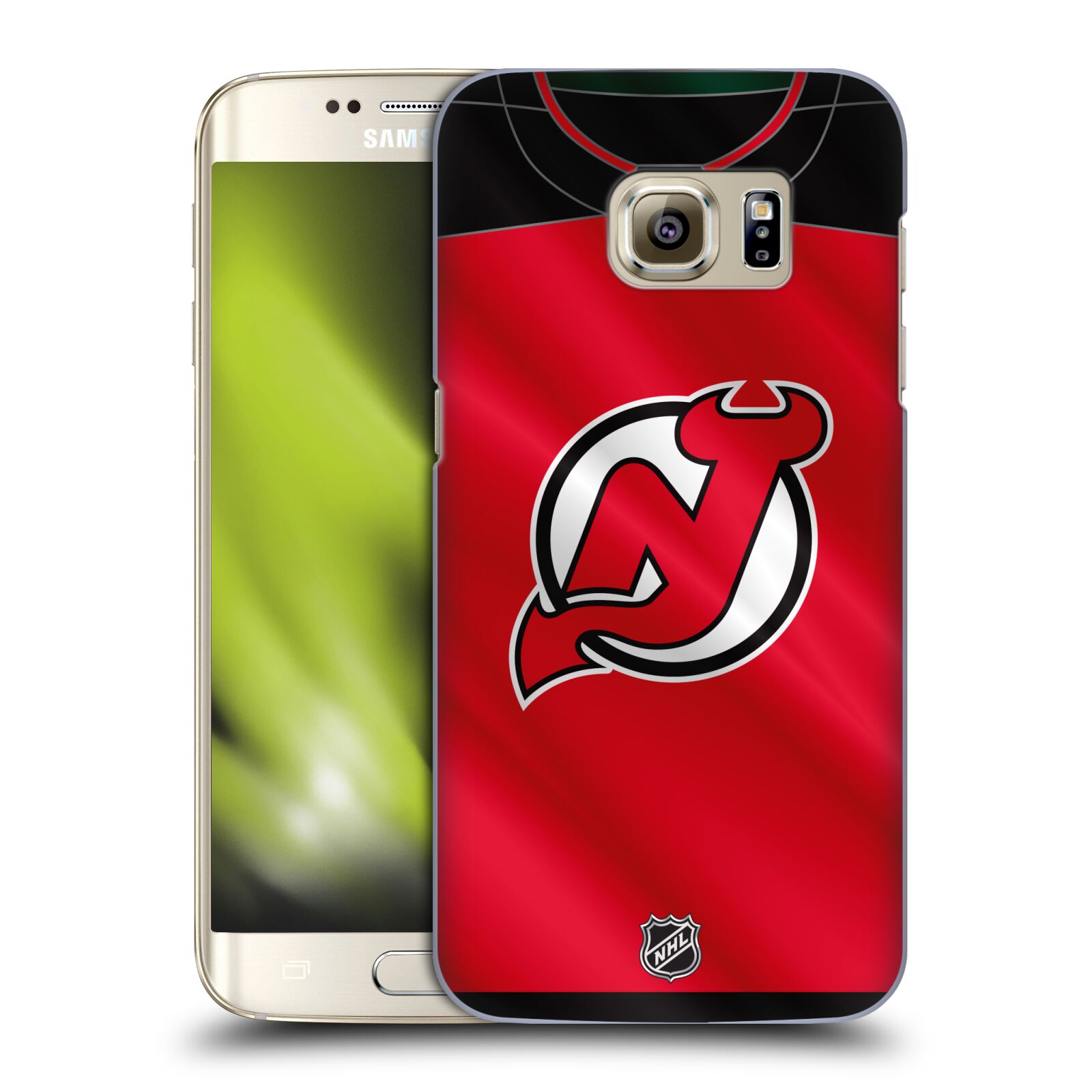 Pouzdro na mobil Samsung Galaxy S7 EDGE - HEAD CASE - Hokej NHL - New Jersey Devils - Dres
