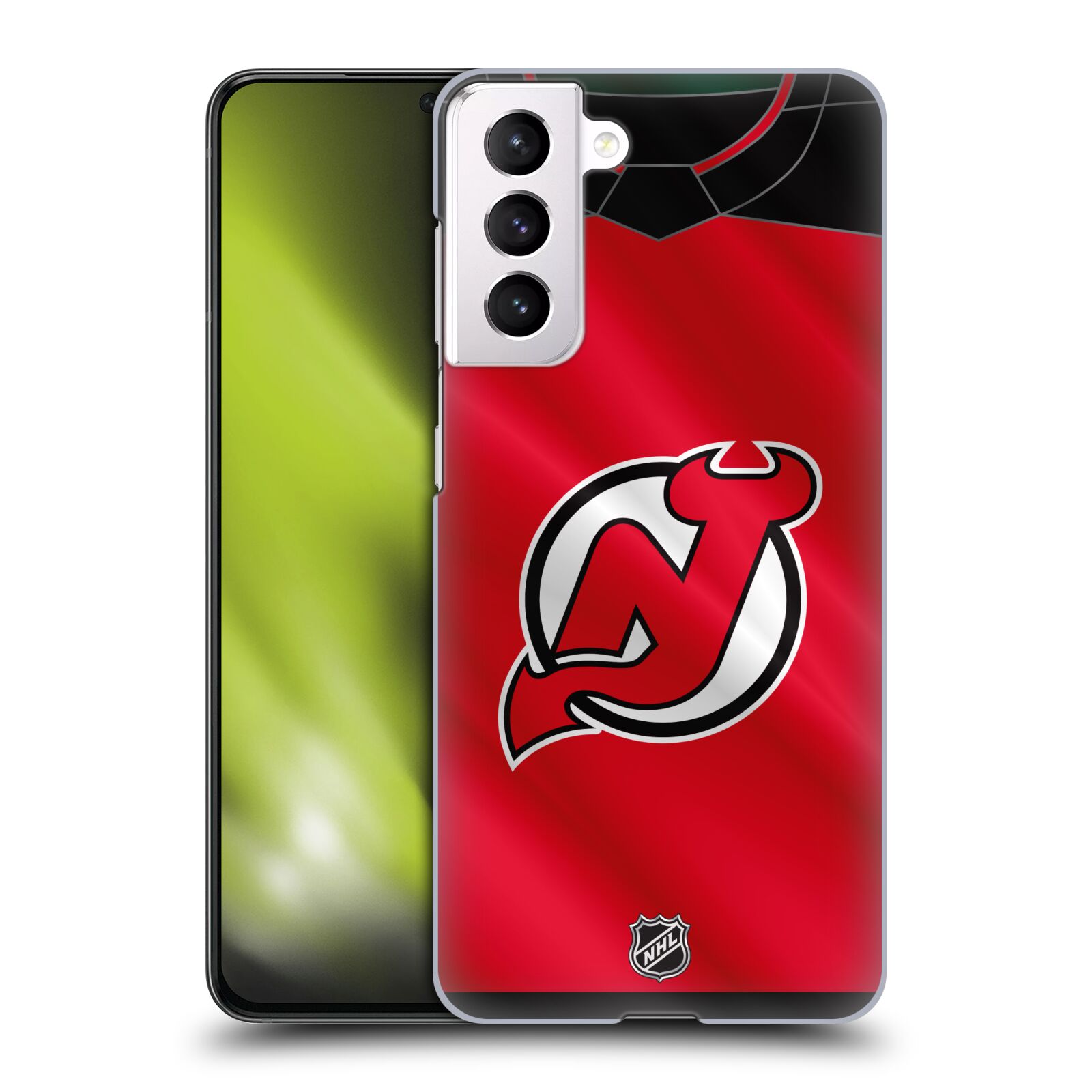 Pouzdro na mobil Samsung Galaxy S21 5G - HEAD CASE - Hokej NHL - New Jersey Devils - Dres