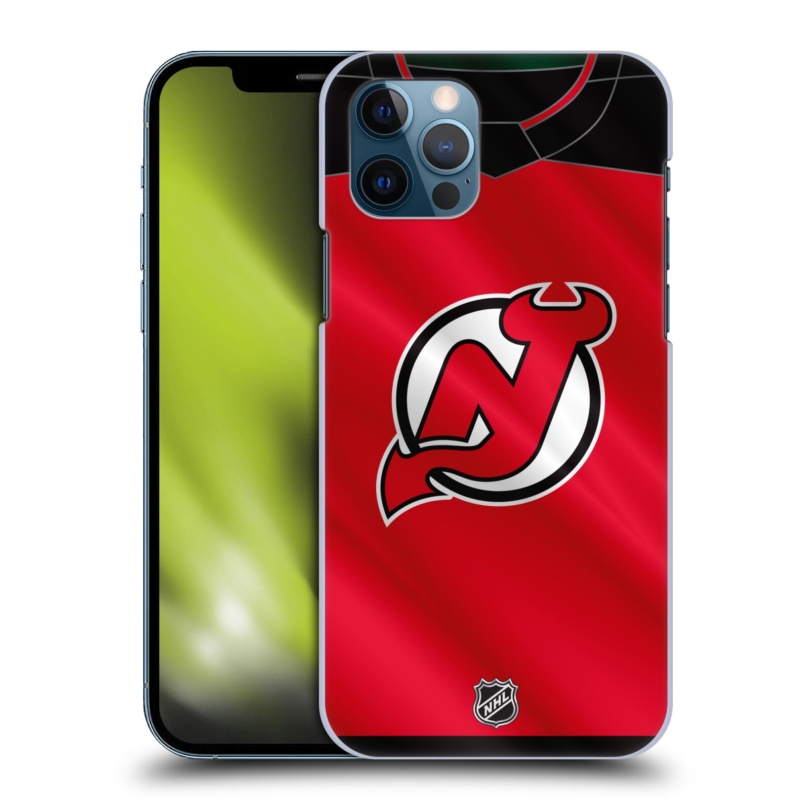 Pouzdro na mobil Apple Iphone 12 / 12 PRO - HEAD CASE - Hokej NHL - New Jersey Devils - Dres