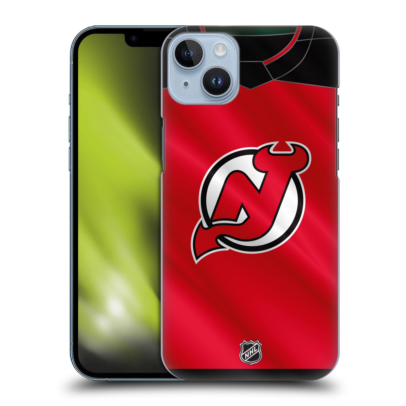 Pouzdro na mobil Apple Iphone 14 PLUS - HEAD CASE - Hokej NHL - New Jersey Devils - Dres