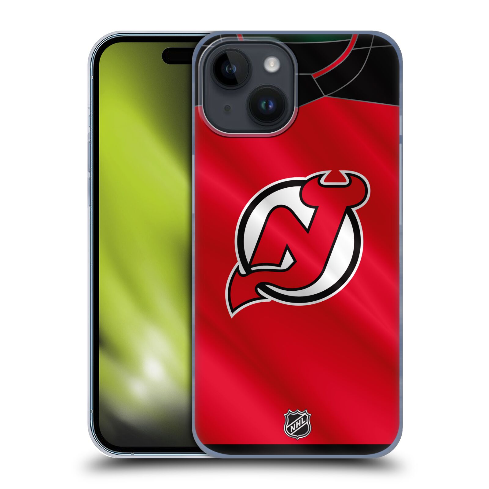 Plastový obal HEAD CASE na mobil Apple Iphone 15  Hokej NHL - New Jersey Devils - Dres