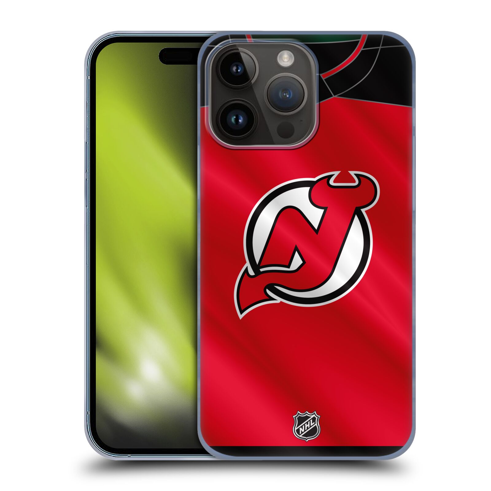 Plastový obal HEAD CASE na mobil Apple Iphone 15 PRO MAX  Hokej NHL - New Jersey Devils - Dres