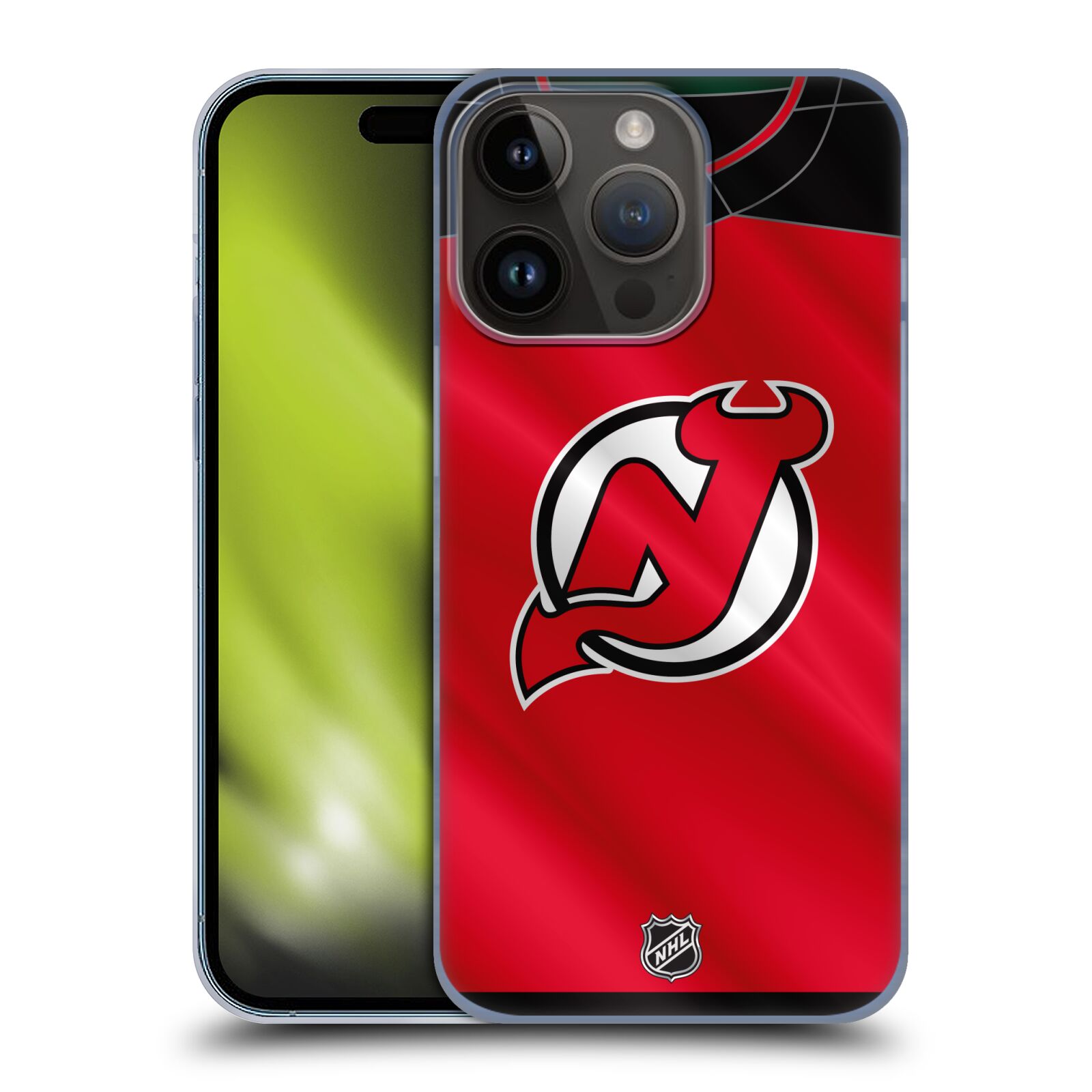 Plastový obal HEAD CASE na mobil Apple Iphone 15 Pro  Hokej NHL - New Jersey Devils - Dres