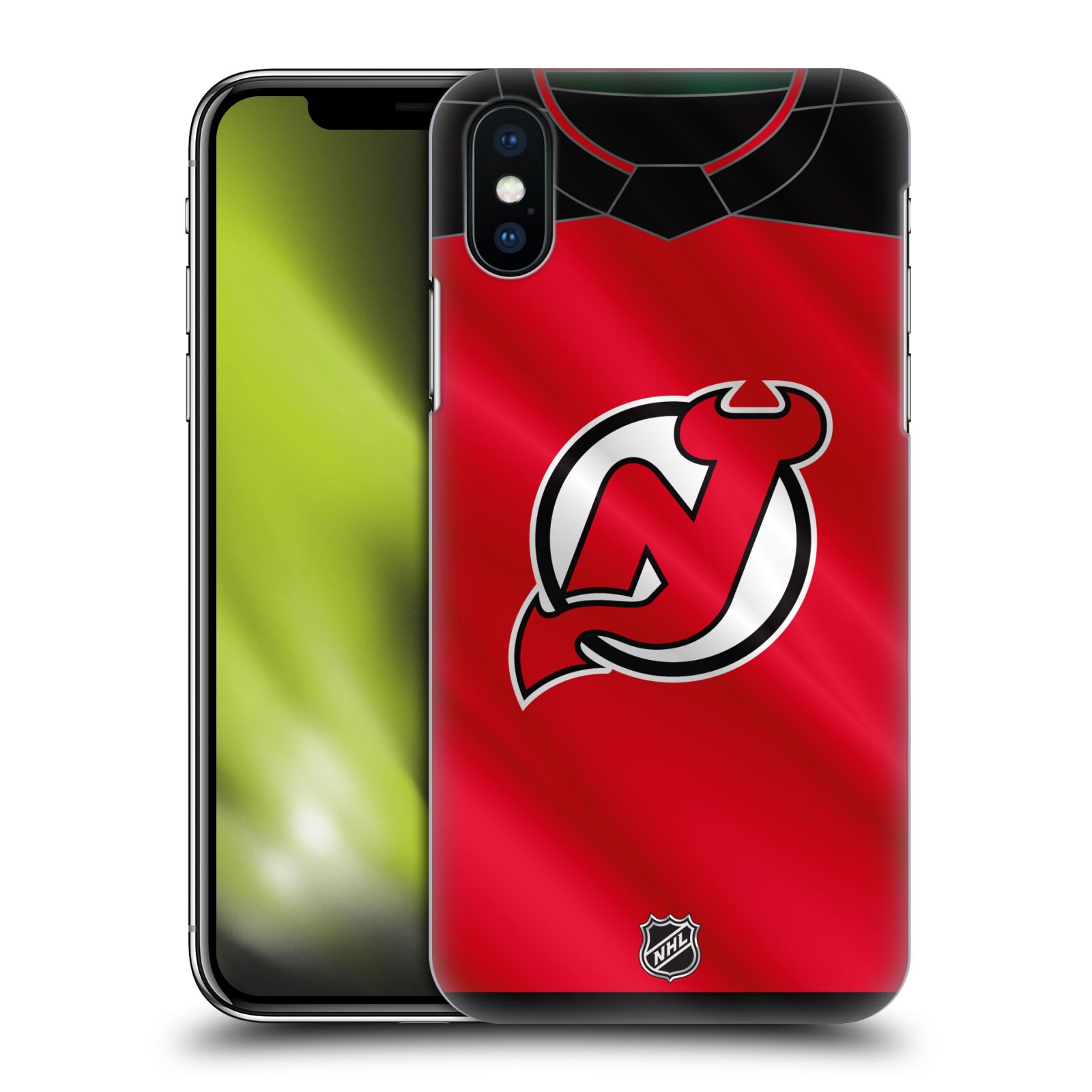 Pouzdro na mobil Apple Iphone X/XS - HEAD CASE - Hokej NHL - New Jersey Devils - Dres