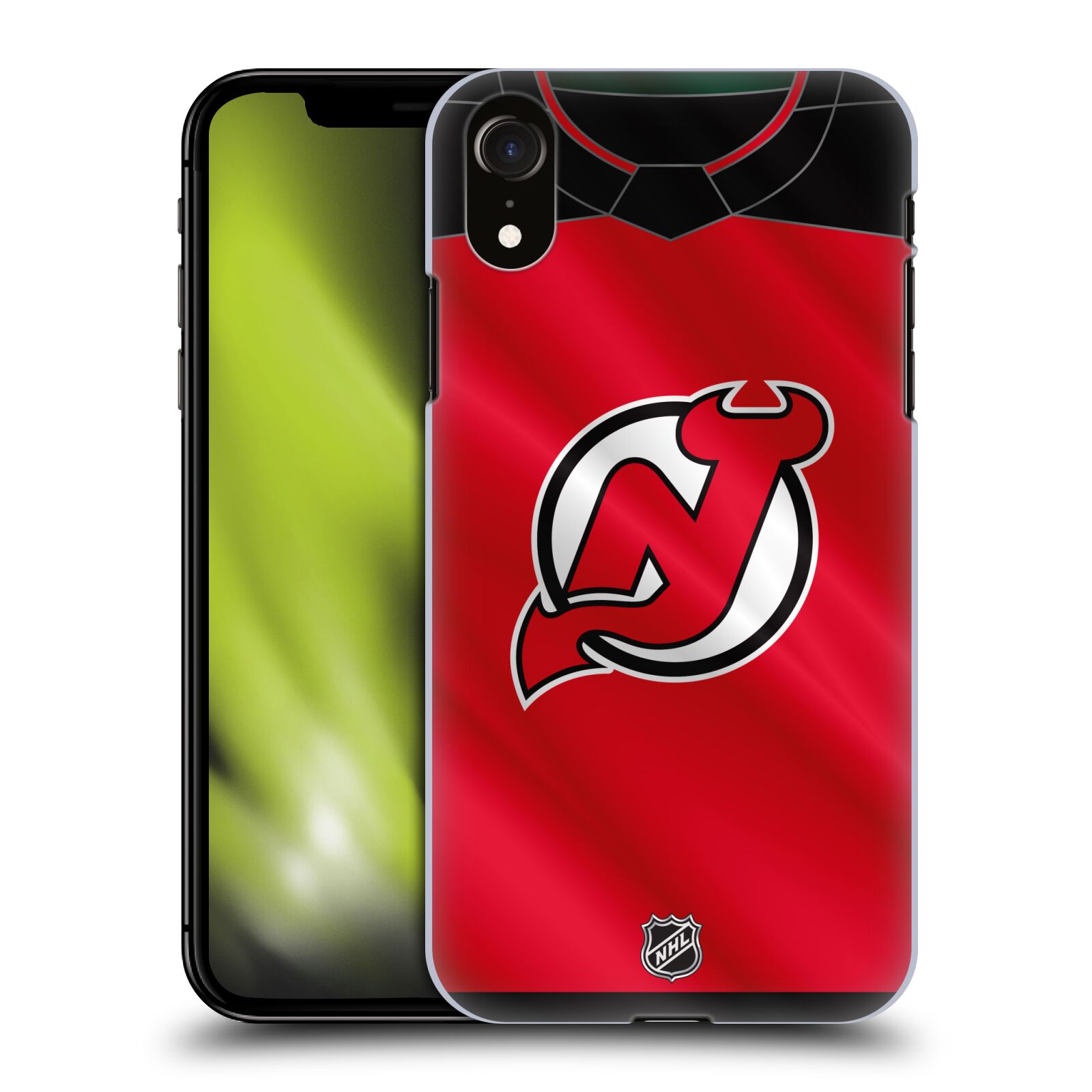 Pouzdro na mobil Apple Iphone XR - HEAD CASE - Hokej NHL - New Jersey Devils - Dres
