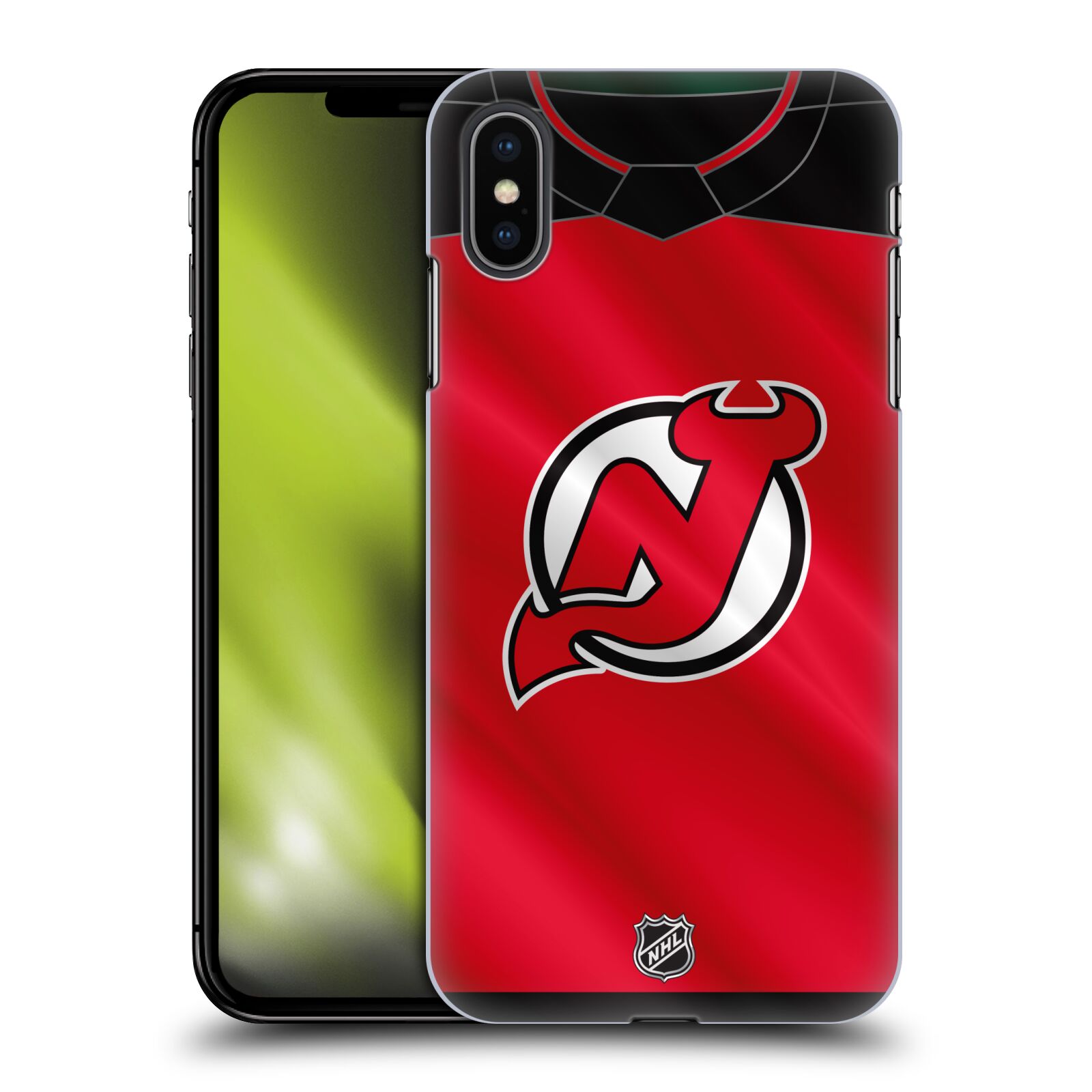 Pouzdro na mobil Apple Iphone XS MAX - HEAD CASE - Hokej NHL - New Jersey Devils - Dres