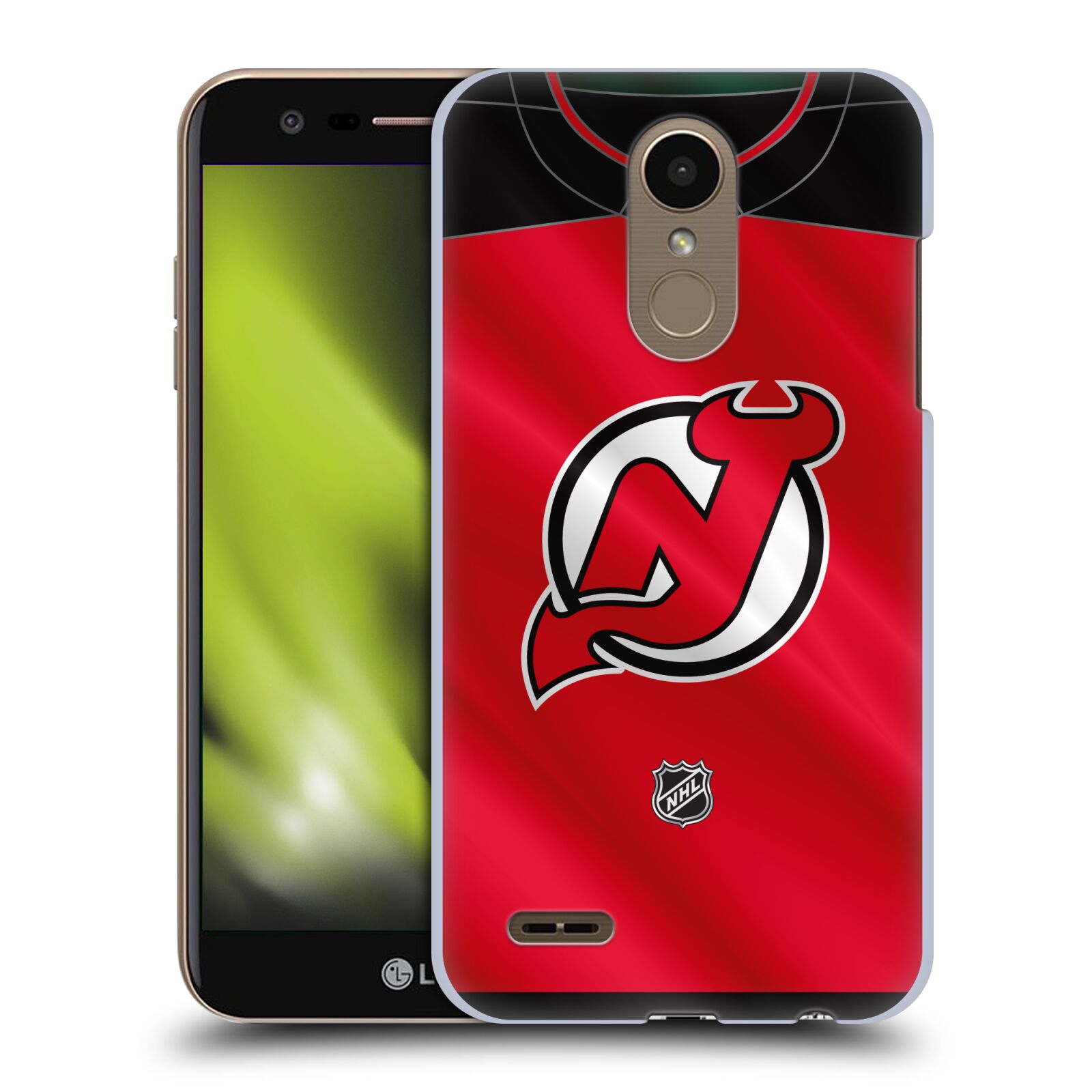 Pouzdro na mobil LG K10 2018 - HEAD CASE - Hokej NHL - New Jersey Devils - Dres