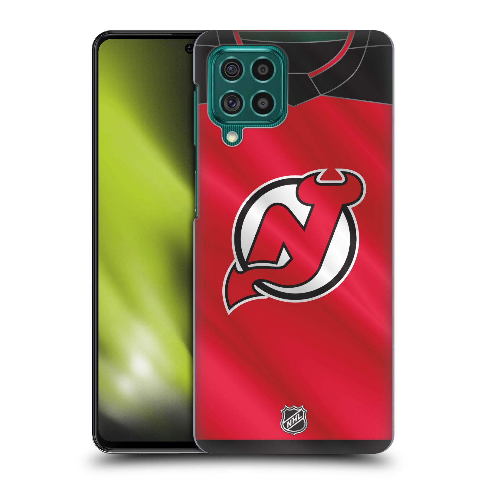 Pouzdro na mobil Samsung Galaxy M62 - HEAD CASE - Hokej NHL - New Jersey Devils - Dres