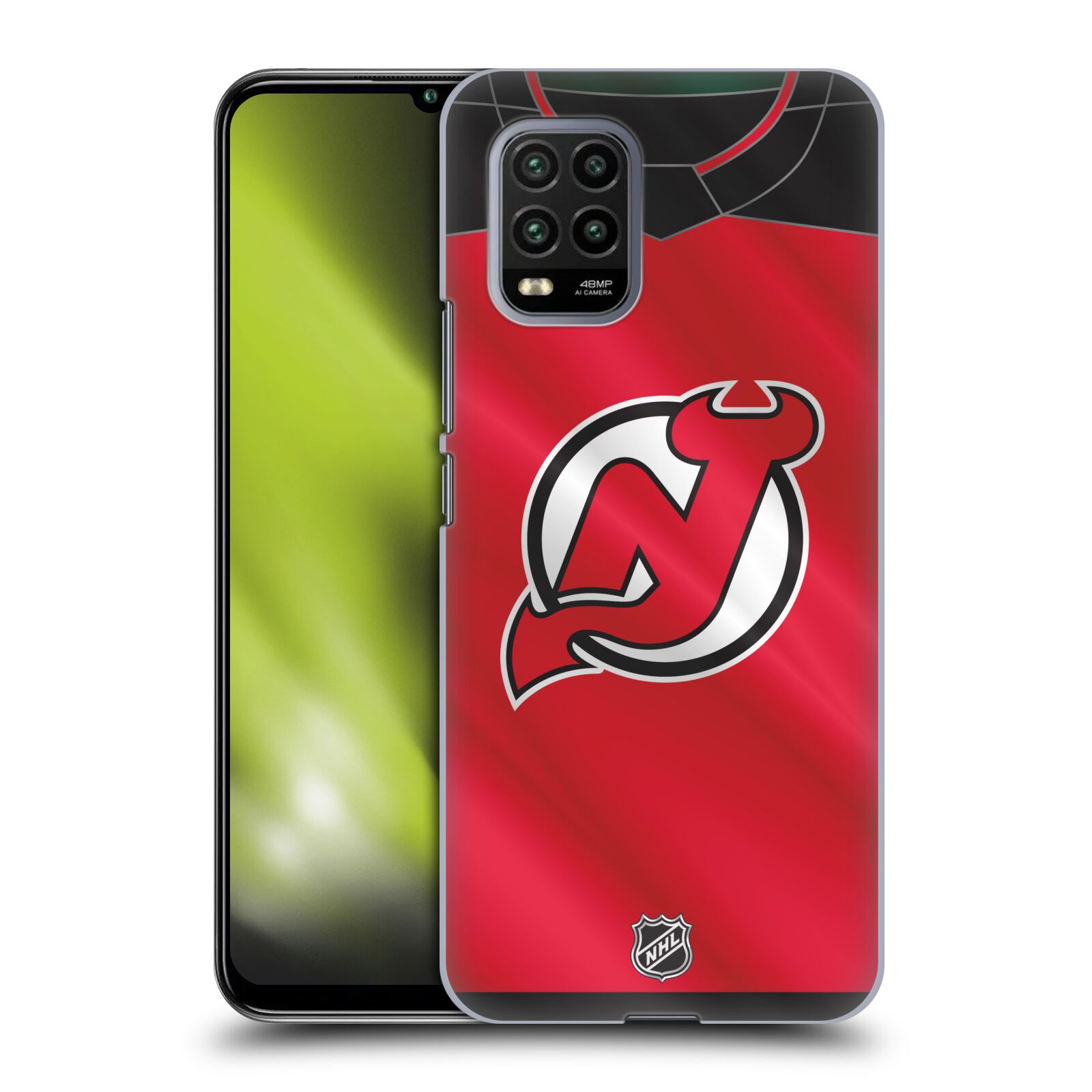 Pouzdro na mobil Xiaomi  Mi 10 LITE / Mi 10 LITE 5G - HEAD CASE - Hokej NHL - New Jersey Devils - Dres