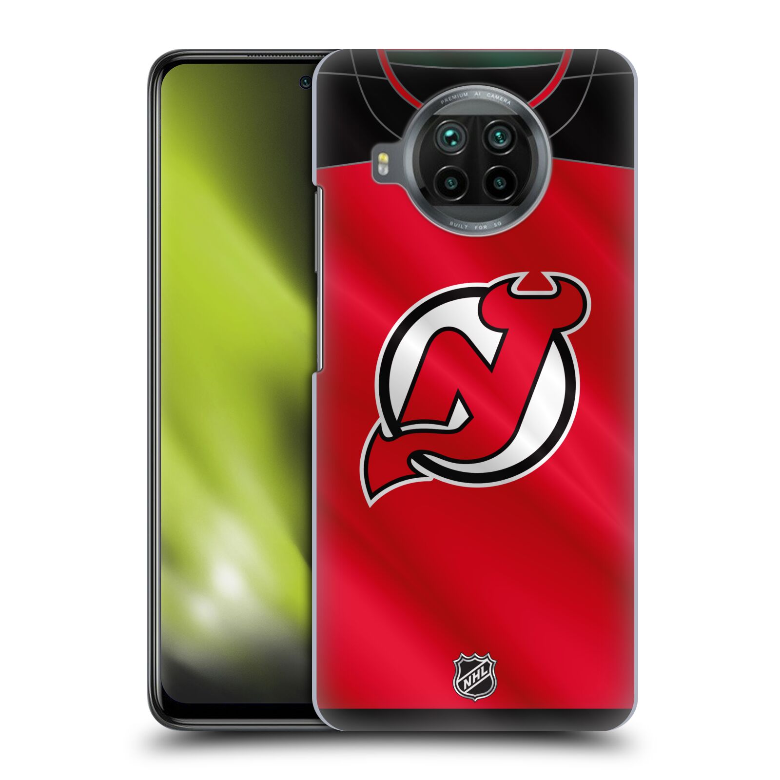 Pouzdro na mobil Xiaomi  Mi 10T LITE 5G - HEAD CASE - Hokej NHL - New Jersey Devils - Dres