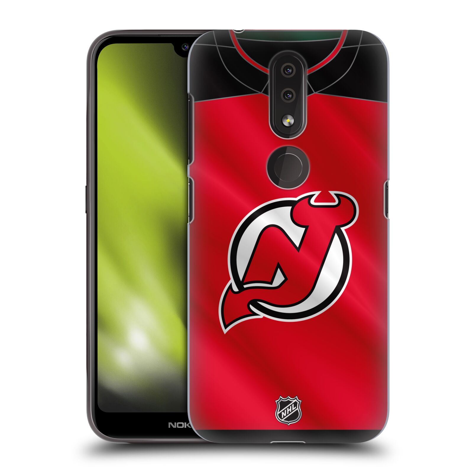 Pouzdro na mobil Nokia 4.2 - HEAD CASE - Hokej NHL - New Jersey Devils - Dres