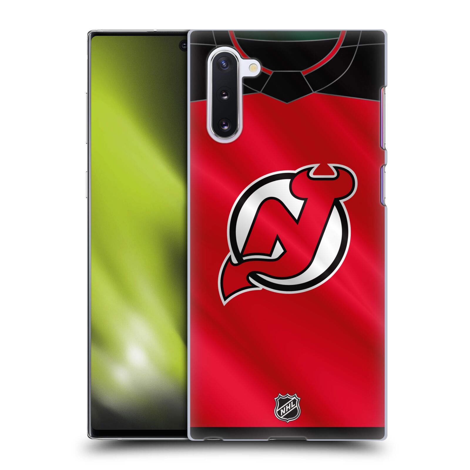 Pouzdro na mobil Samsung Galaxy Note 10 - HEAD CASE - Hokej NHL - New Jersey Devils - Dres