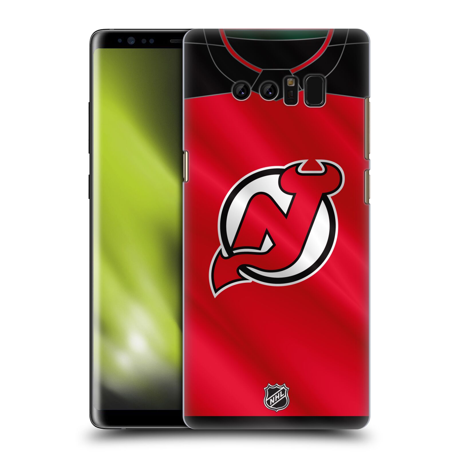 Pouzdro na mobil Samsung Galaxy Note 8 - HEAD CASE - Hokej NHL - New Jersey Devils - Dres