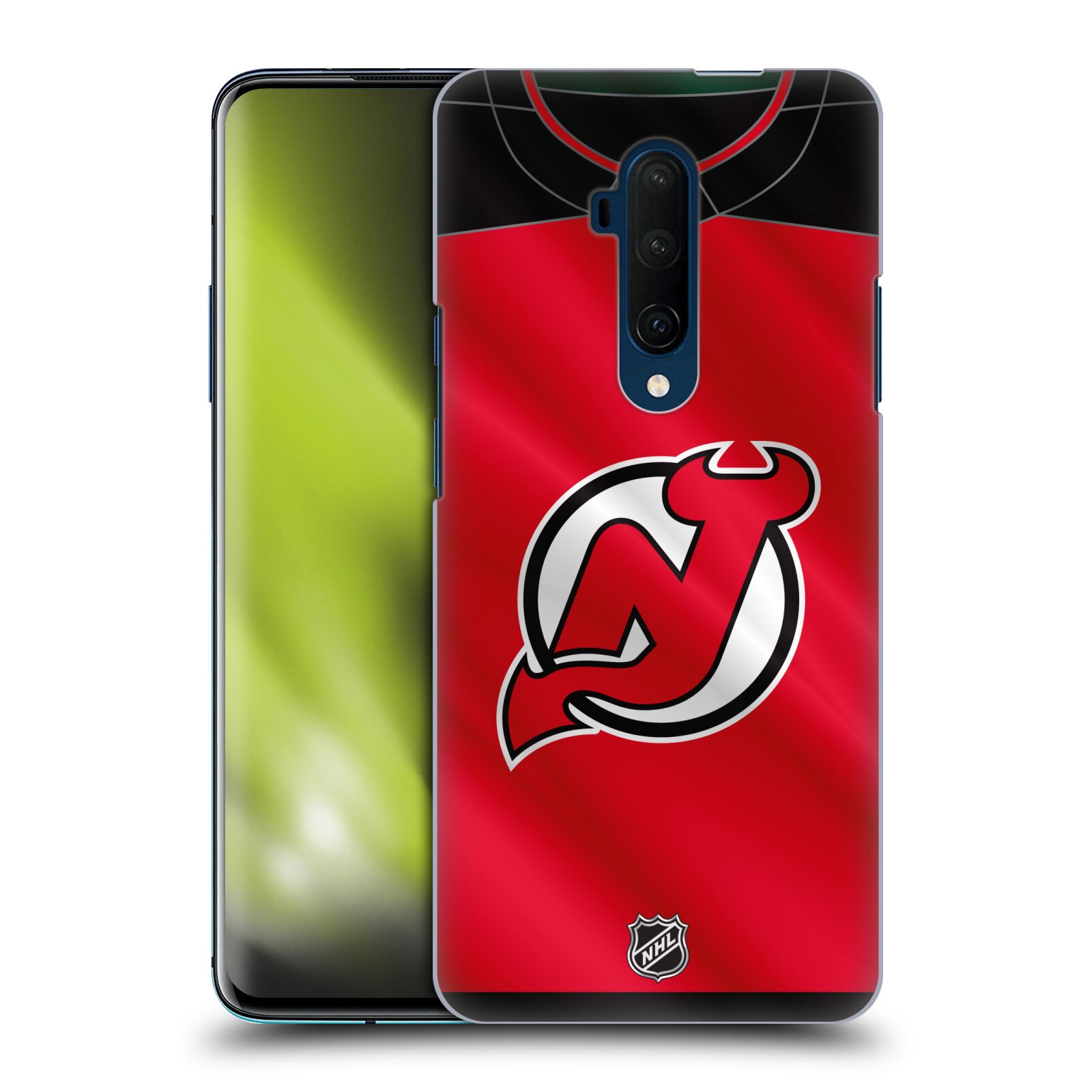 Pouzdro na mobil OnePlus 7T Pro - HEAD CASE - Hokej NHL - New Jersey Devils - Dres