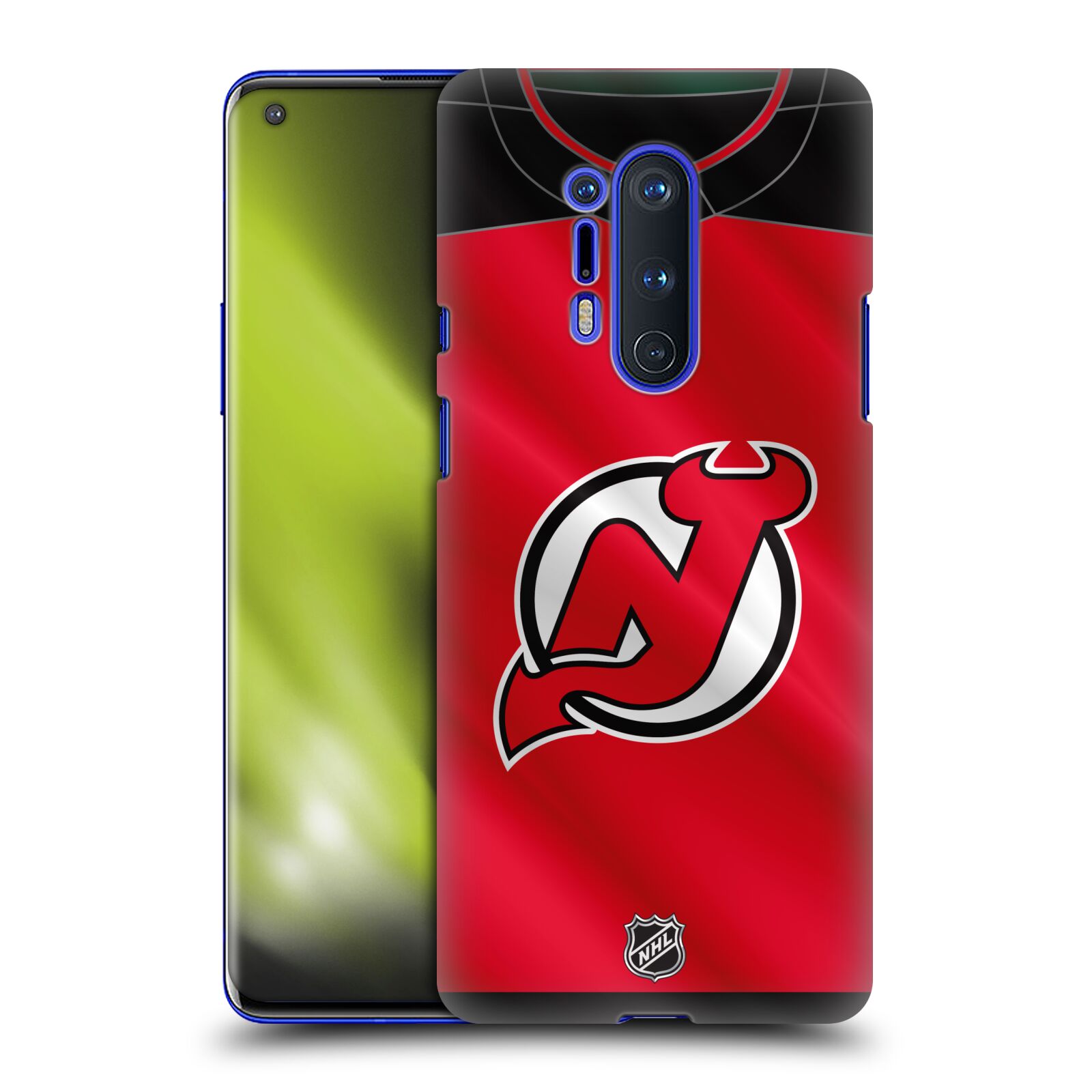 Pouzdro na mobil OnePlus 8 PRO 5G - HEAD CASE - Hokej NHL - New Jersey Devils - Dres
