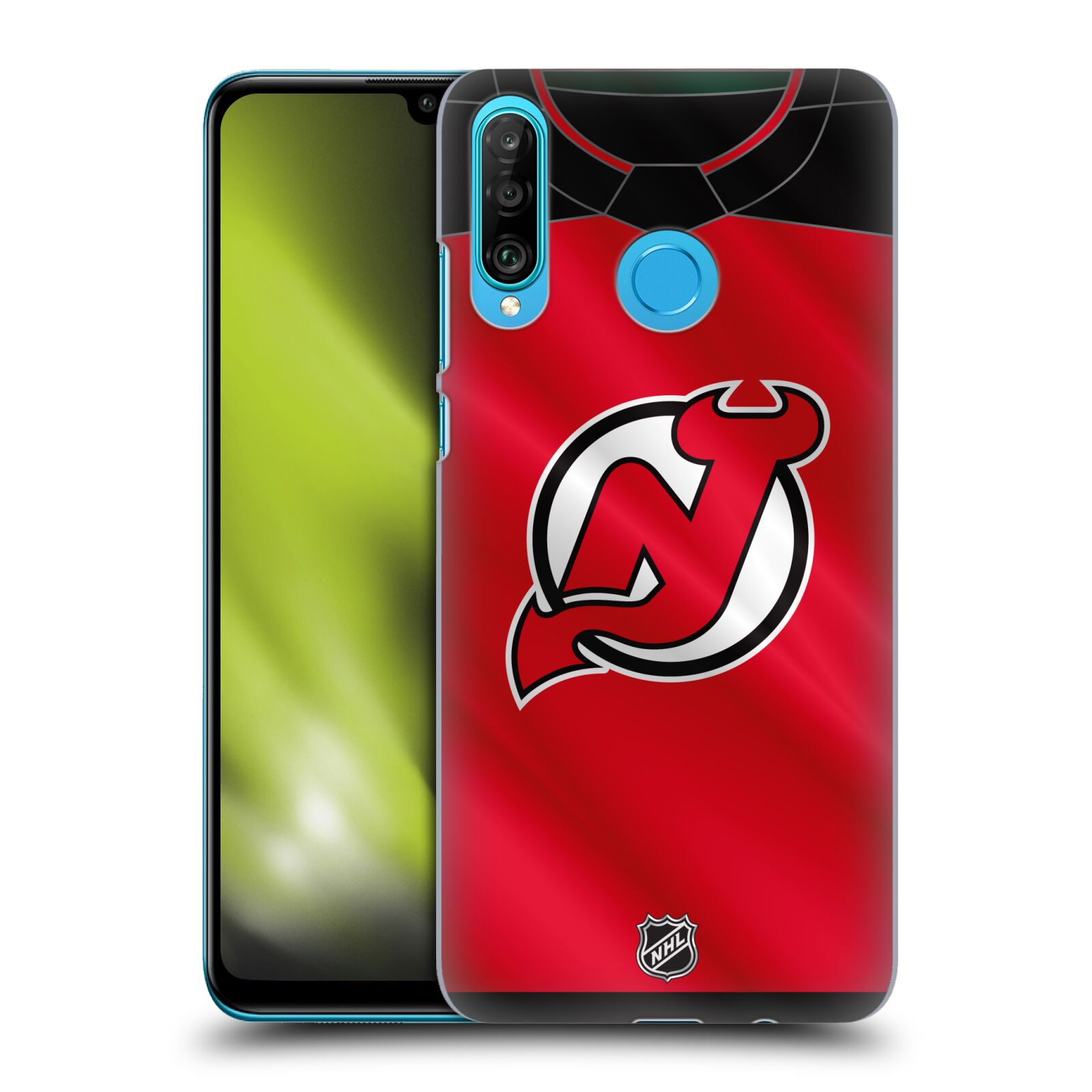 Pouzdro na mobil Huawei P30 LITE - HEAD CASE - Hokej NHL - New Jersey Devils - Dres
