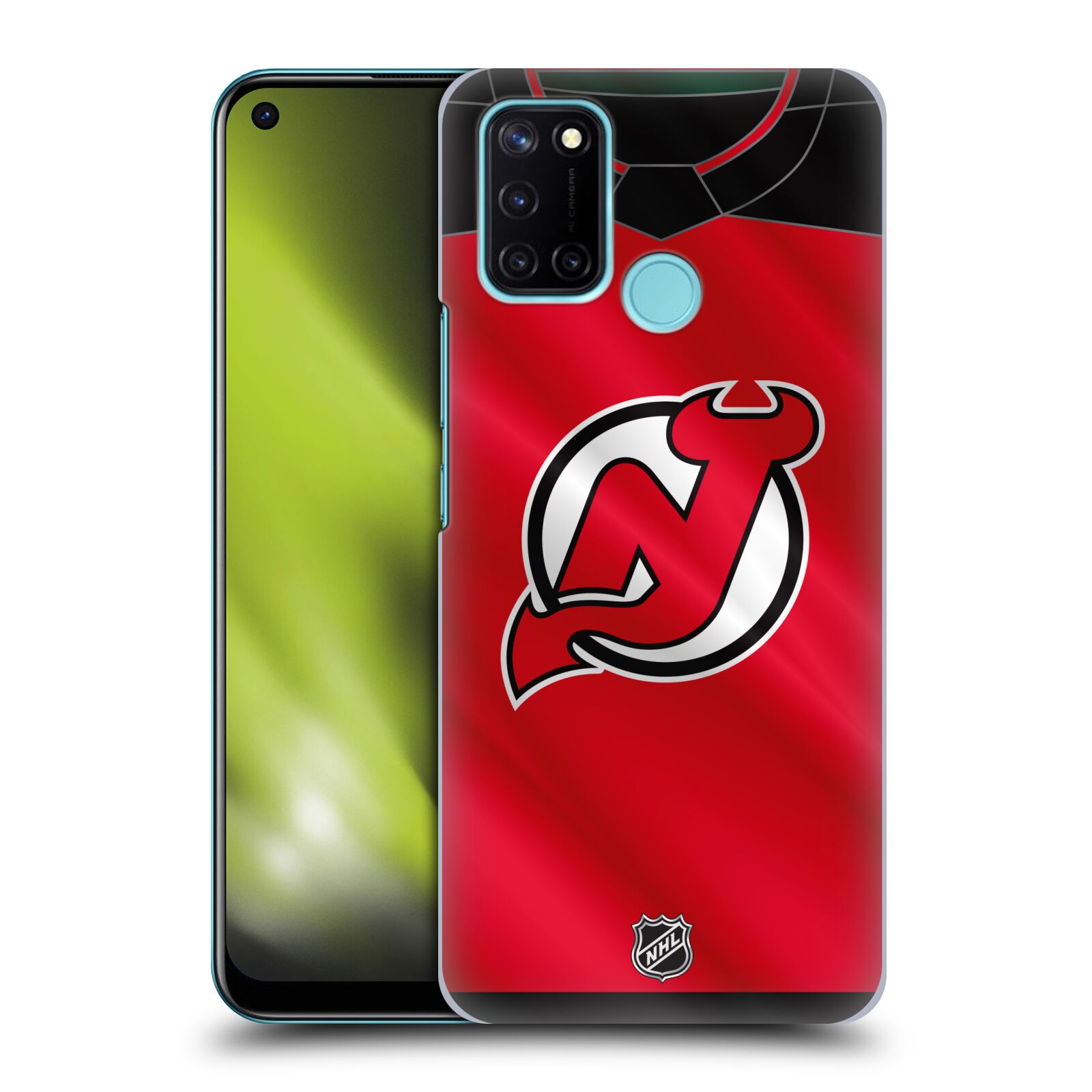 Pouzdro na mobil Realme 7i / Realme C17 - HEAD CASE - Hokej NHL - New Jersey Devils - Dres