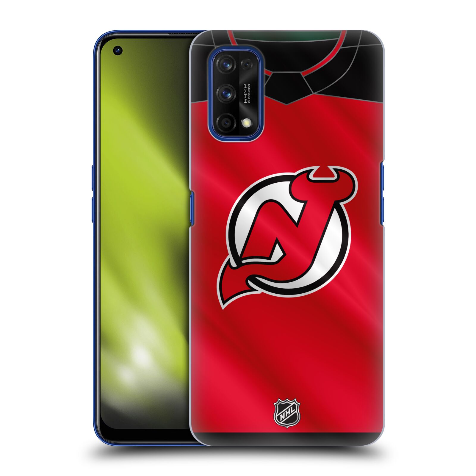 Pouzdro na mobil Realme 7 PRO - HEAD CASE - Hokej NHL - New Jersey Devils - Dres