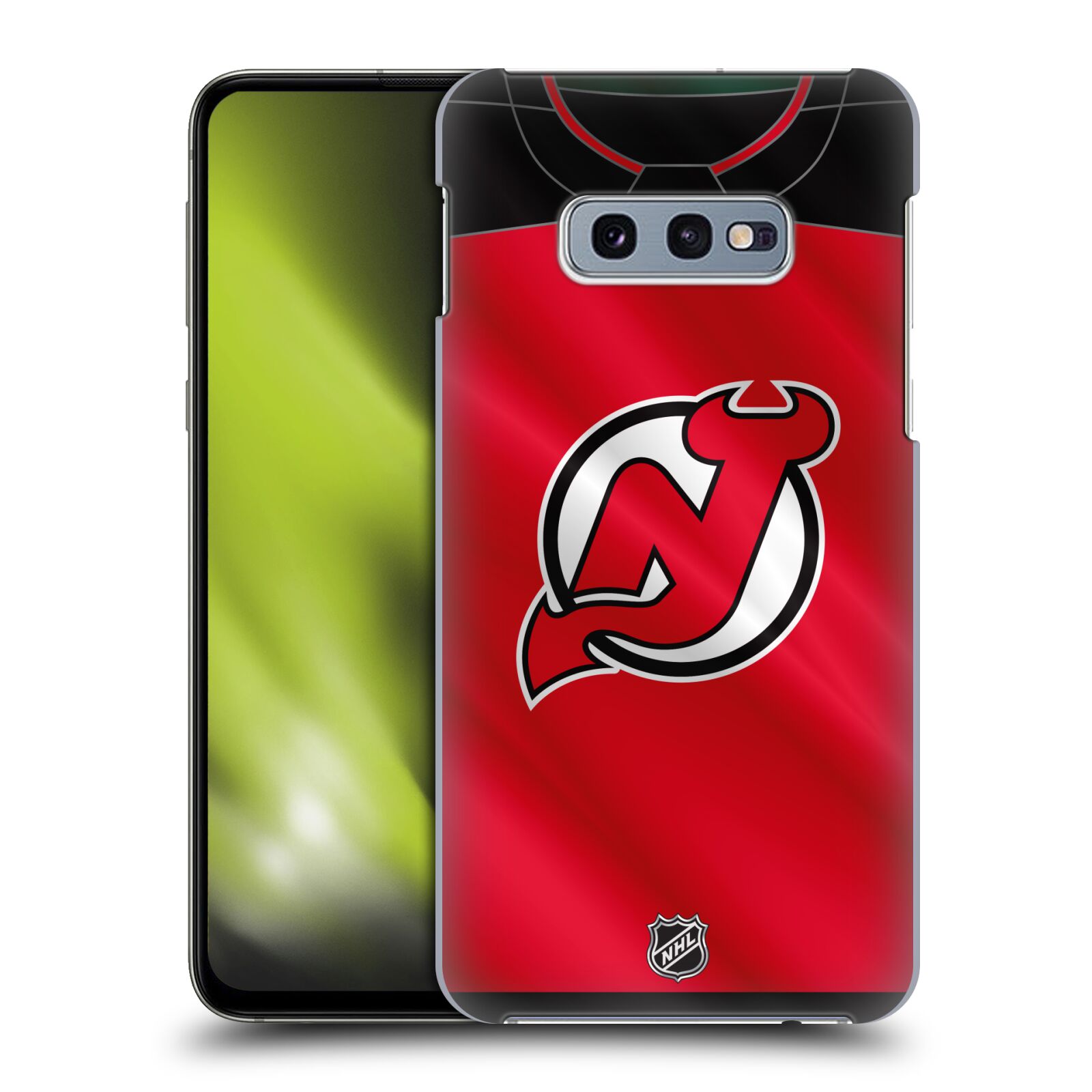 Pouzdro na mobil Samsung Galaxy S10e - HEAD CASE - Hokej NHL - New Jersey Devils - Dres