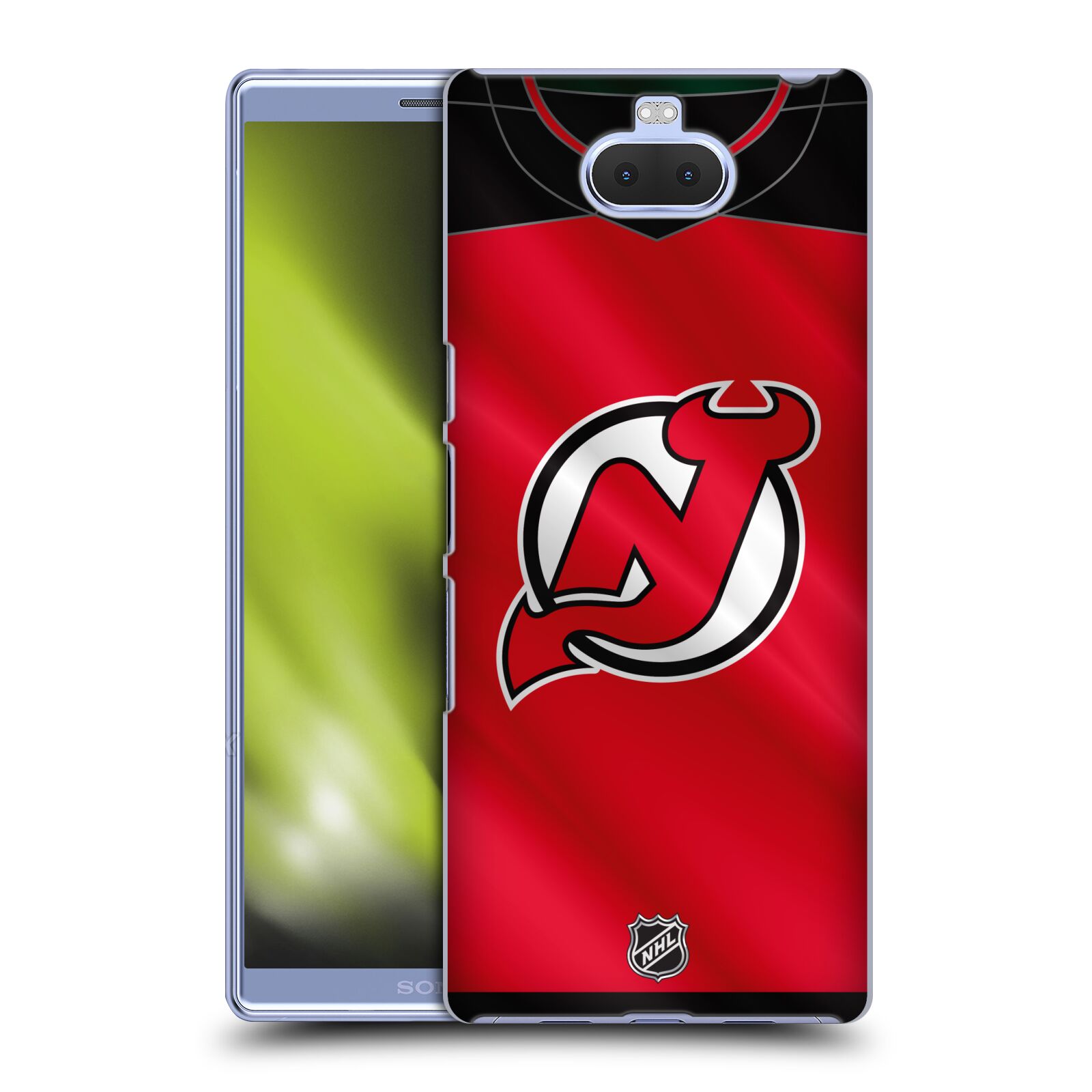 Pouzdro na mobil Sony Xperia 10 - HEAD CASE - Hokej NHL - New Jersey Devils - Dres