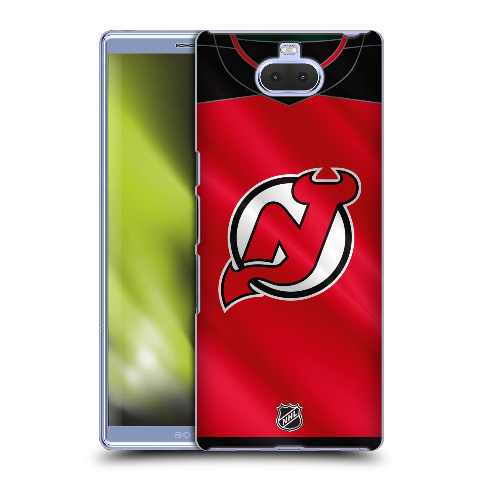 Pouzdro na mobil Sony Xperia 10 Plus - HEAD CASE - Hokej NHL - New Jersey Devils - Dres