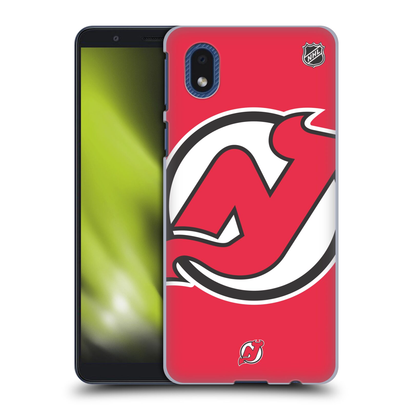 Pouzdro na mobil Samsung Galaxy A01 CORE - HEAD CASE - Hokej NHL - New Jersey Devils - Velký znak