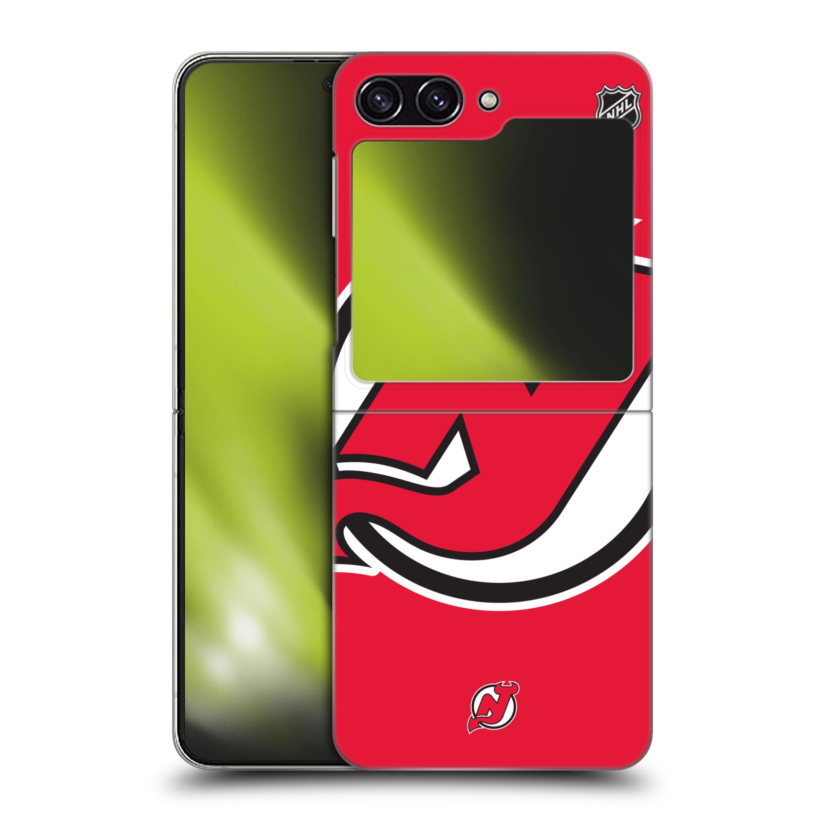 Plastový obal HEAD CASE na mobil Samsung Galaxy Z Flip 5  Hokej NHL - New Jersey Devils - Velký znak