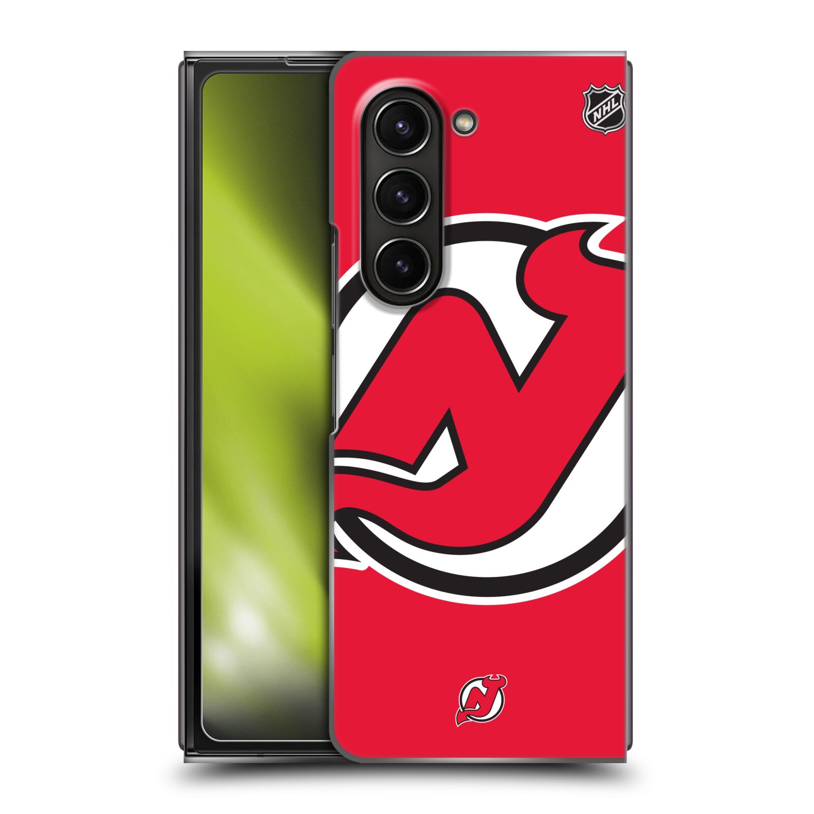 Plastový obal HEAD CASE na mobil Samsung Galaxy Z Fold 5  Hokej NHL - New Jersey Devils - Velký znak
