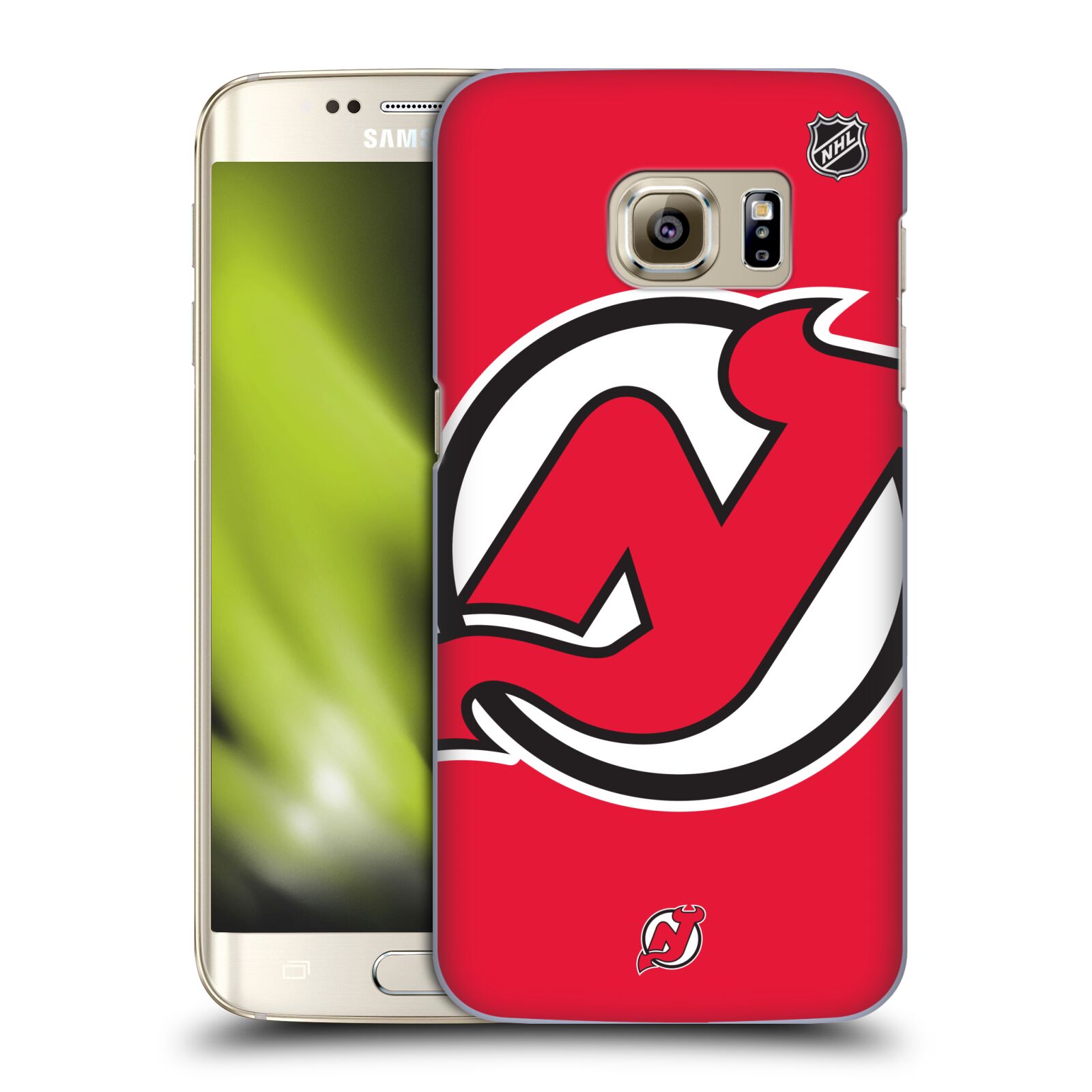 Pouzdro na mobil Samsung Galaxy S7 EDGE - HEAD CASE - Hokej NHL - New Jersey Devils - Velký znak