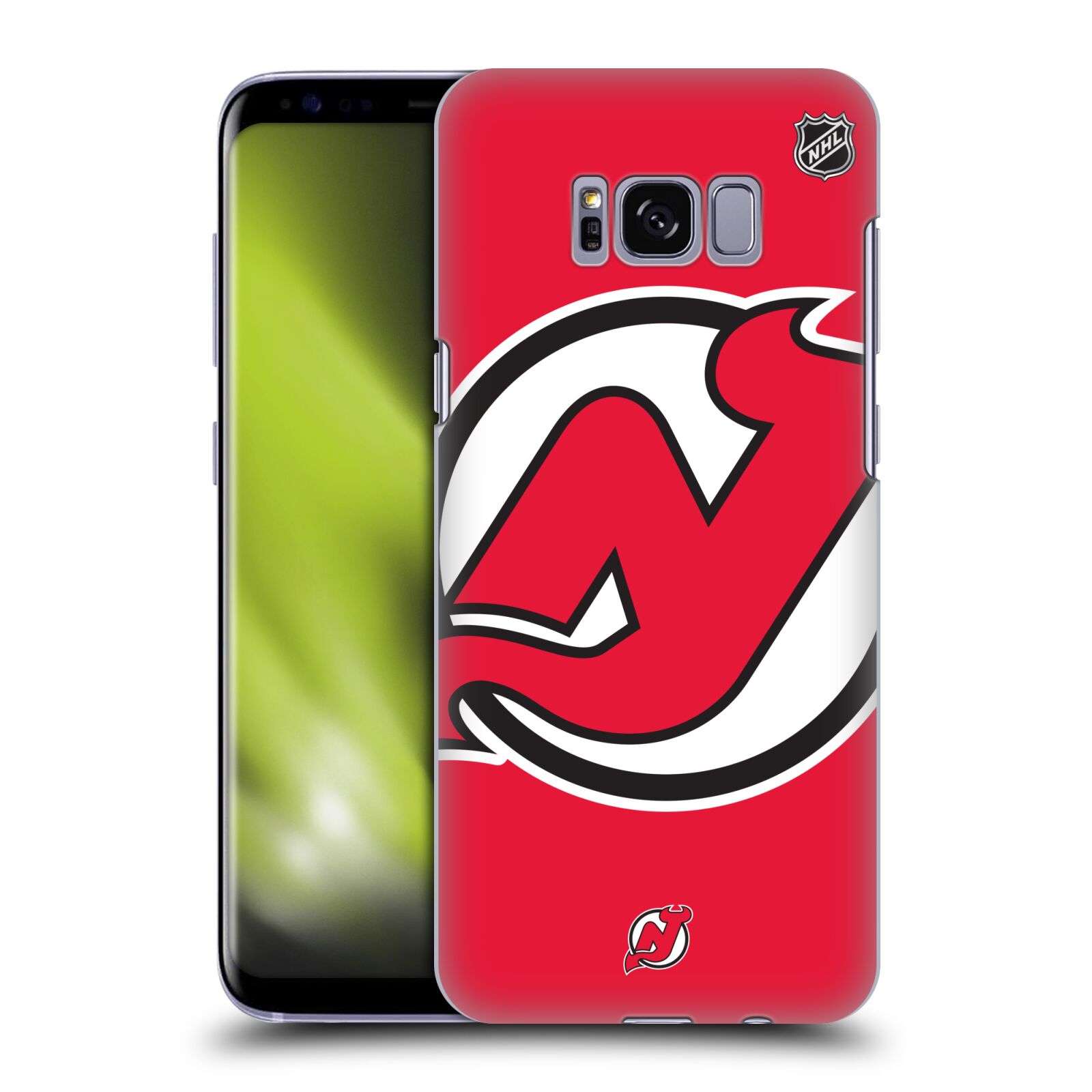 Pouzdro na mobil Samsung Galaxy S8 - HEAD CASE - Hokej NHL - New Jersey Devils - Velký znak