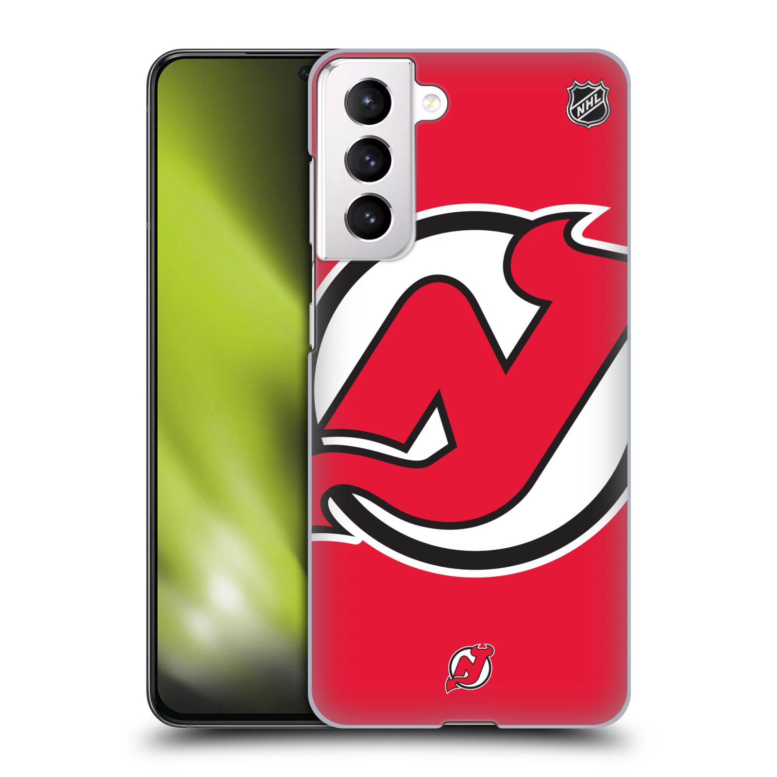 Pouzdro na mobil Samsung Galaxy S21 5G - HEAD CASE - Hokej NHL - New Jersey Devils - Velký znak