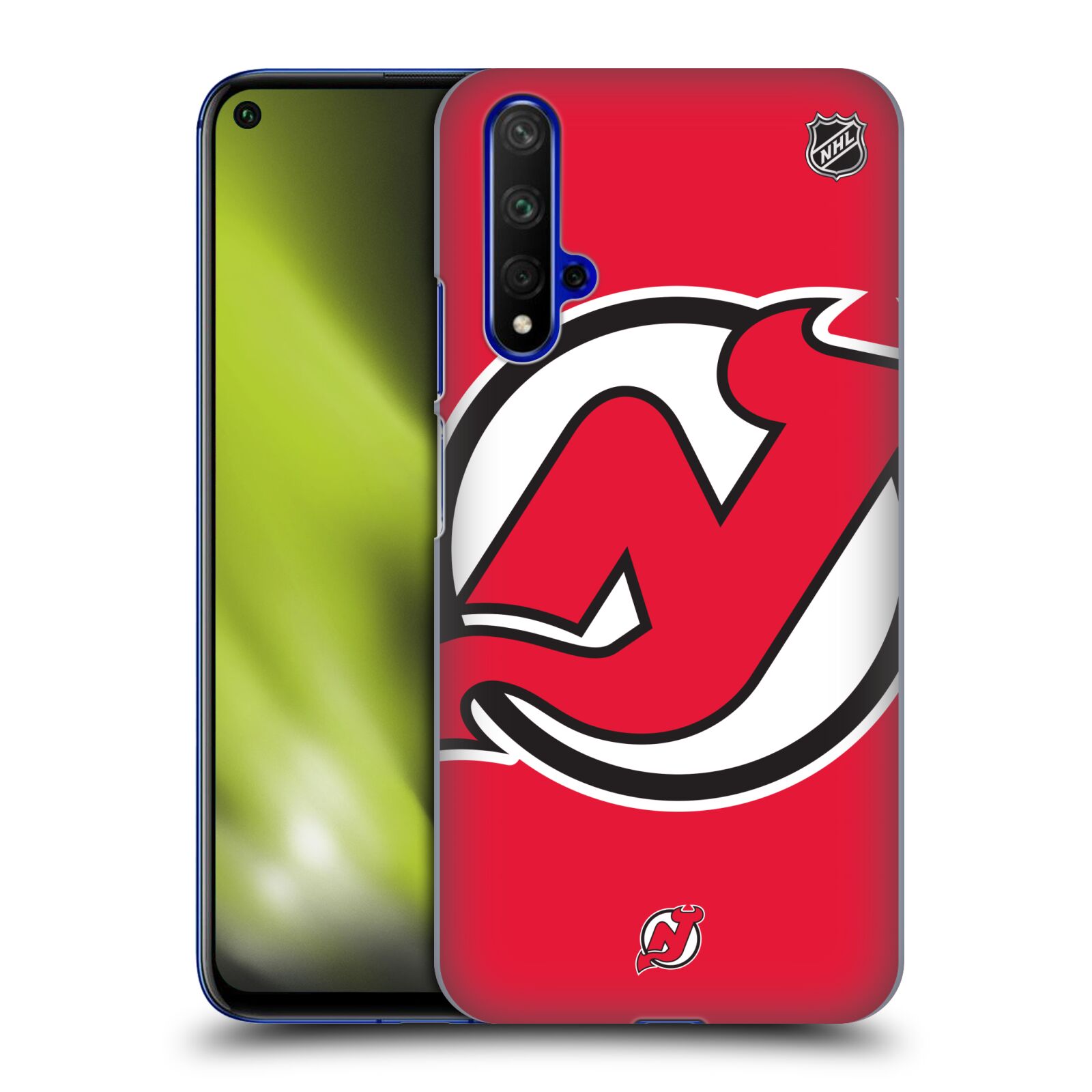 Pouzdro na mobil HONOR 20 - HEAD CASE - Hokej NHL - New Jersey Devils - Velký znak