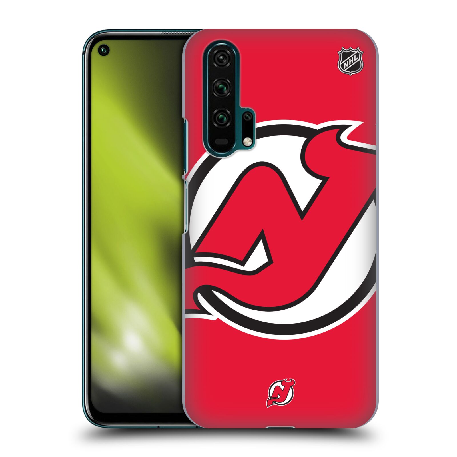 Pouzdro na mobil HONOR 20 PRO - HEAD CASE - Hokej NHL - New Jersey Devils - Velký znak