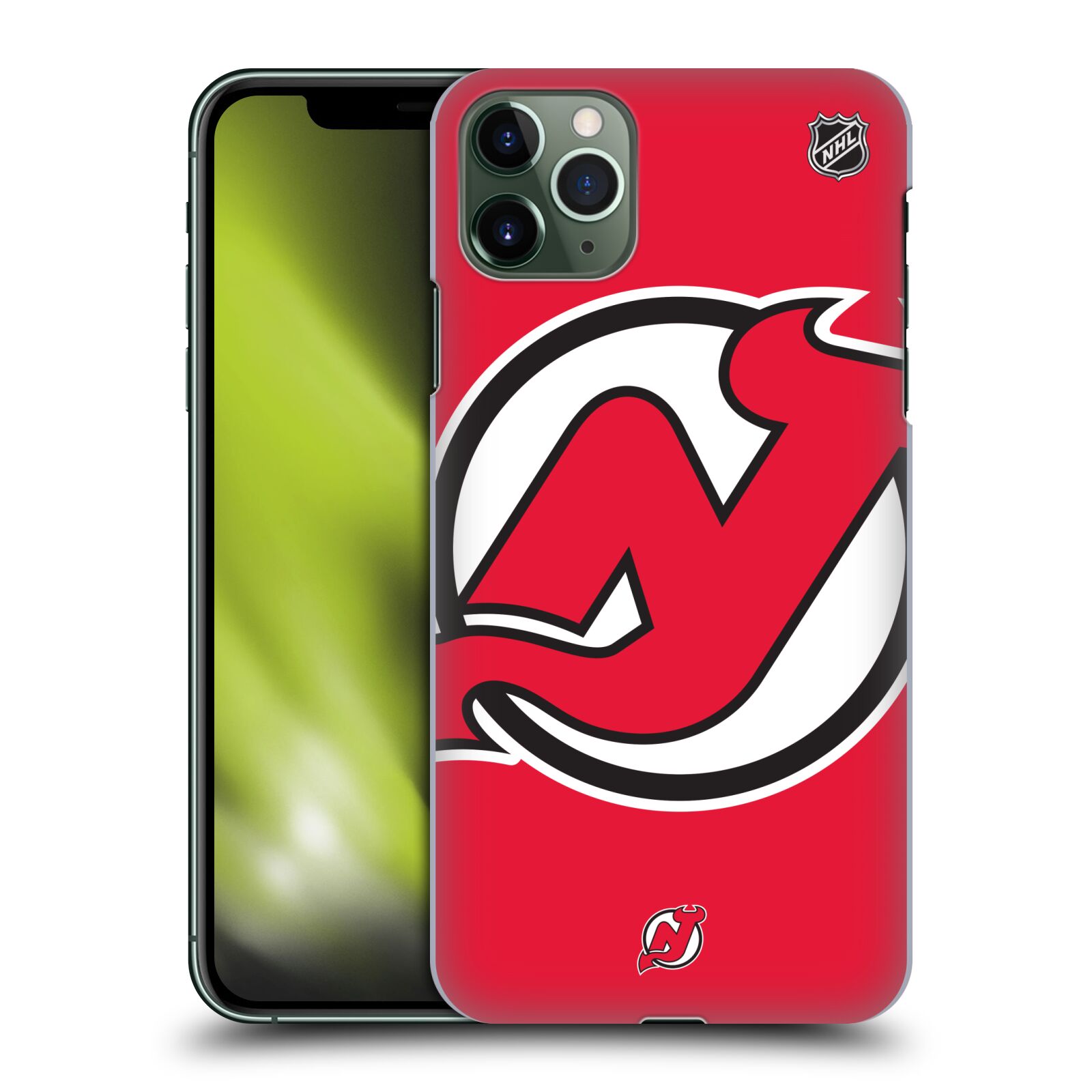 Pouzdro na mobil Apple Iphone 11 PRO MAX - HEAD CASE - Hokej NHL - New Jersey Devils - Velký znak