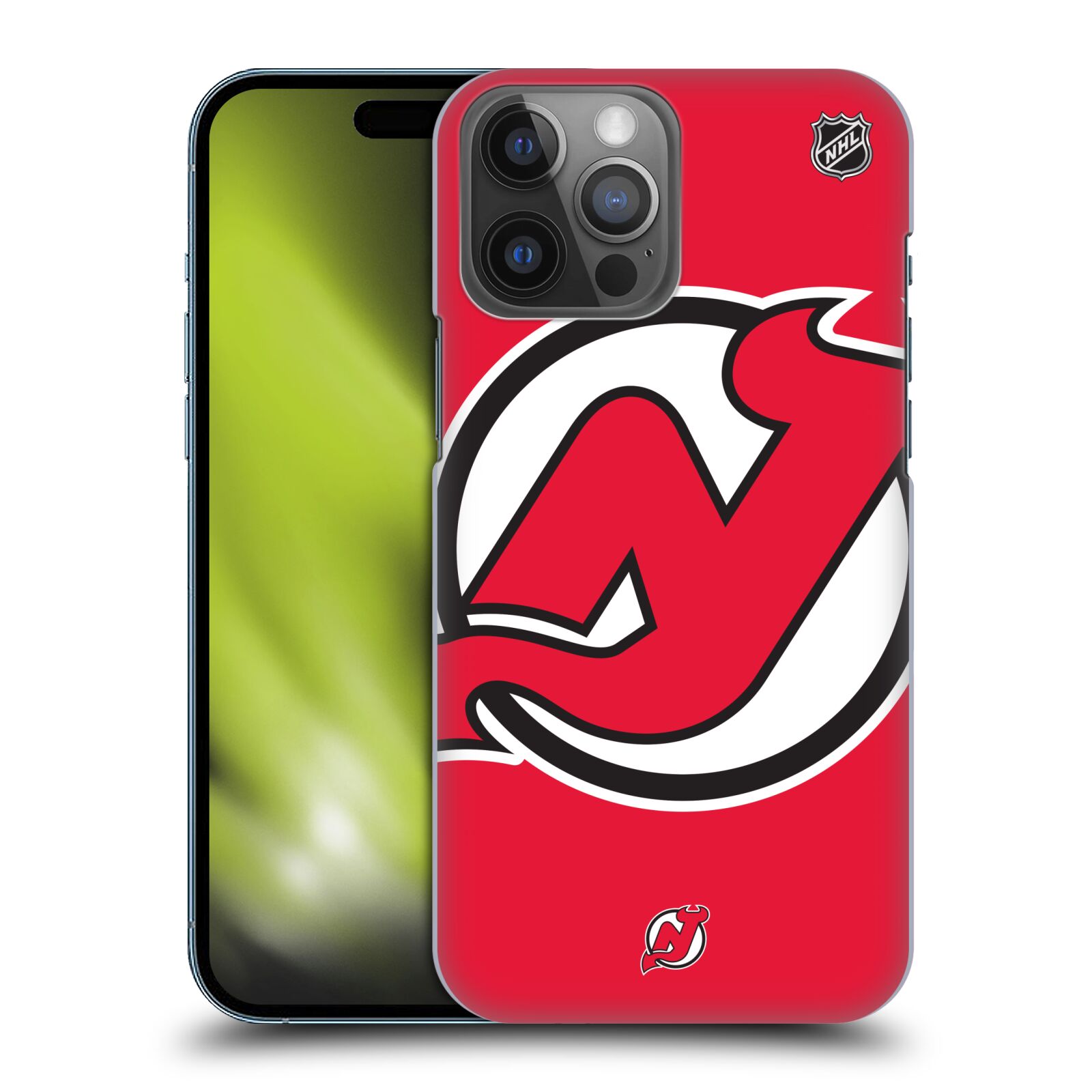Pouzdro na mobil Apple Iphone 14 PRO MAX - HEAD CASE - Hokej NHL - New Jersey Devils - Velký znak