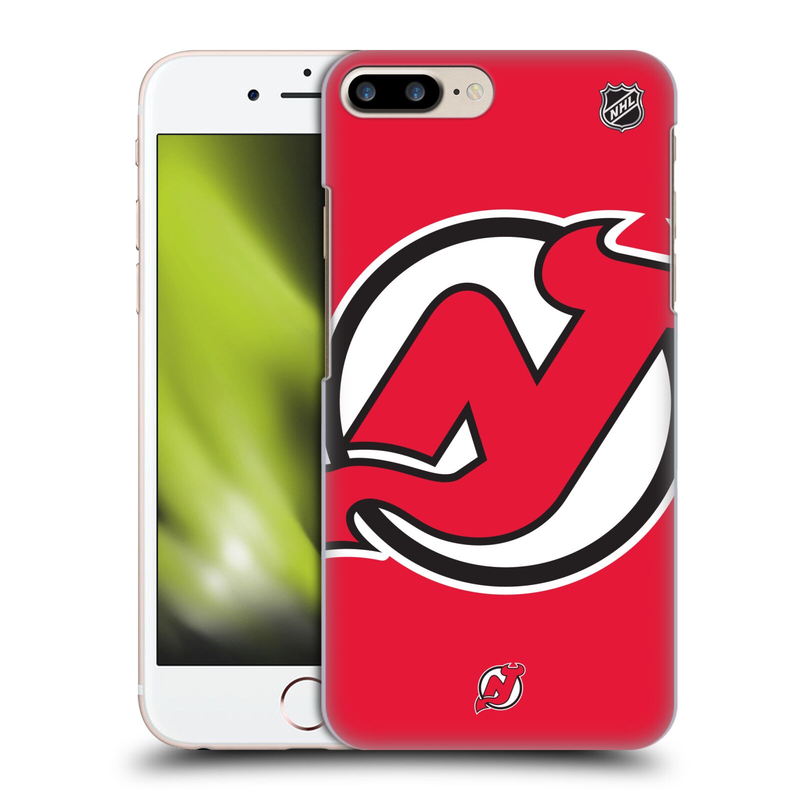 Pouzdro na mobil Apple Iphone 7/8 PLUS - HEAD CASE - Hokej NHL - New Jersey Devils - Velký znak