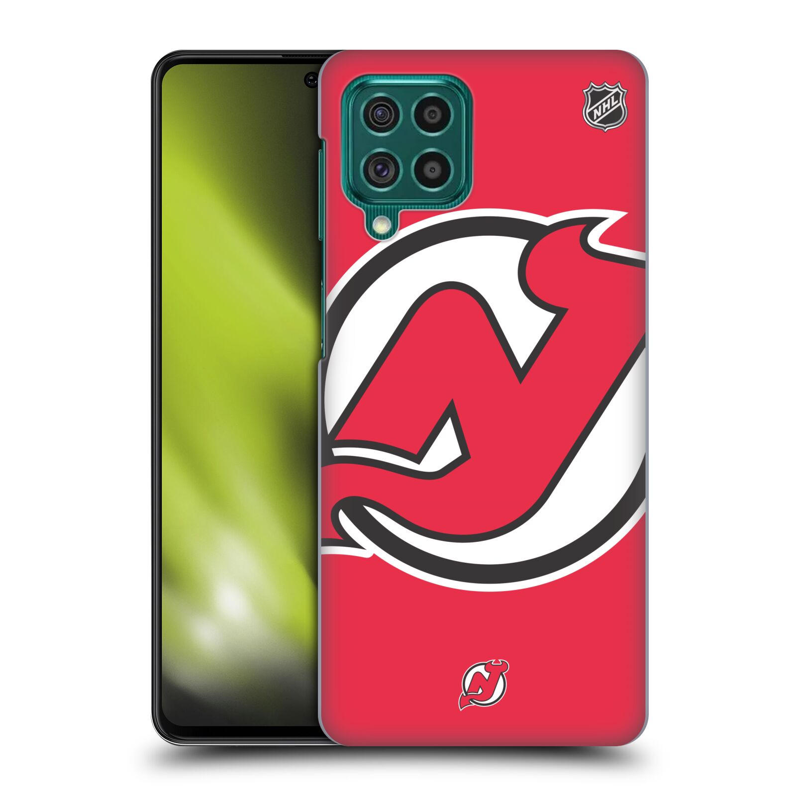 Pouzdro na mobil Samsung Galaxy M62 - HEAD CASE - Hokej NHL - New Jersey Devils - Velký znak