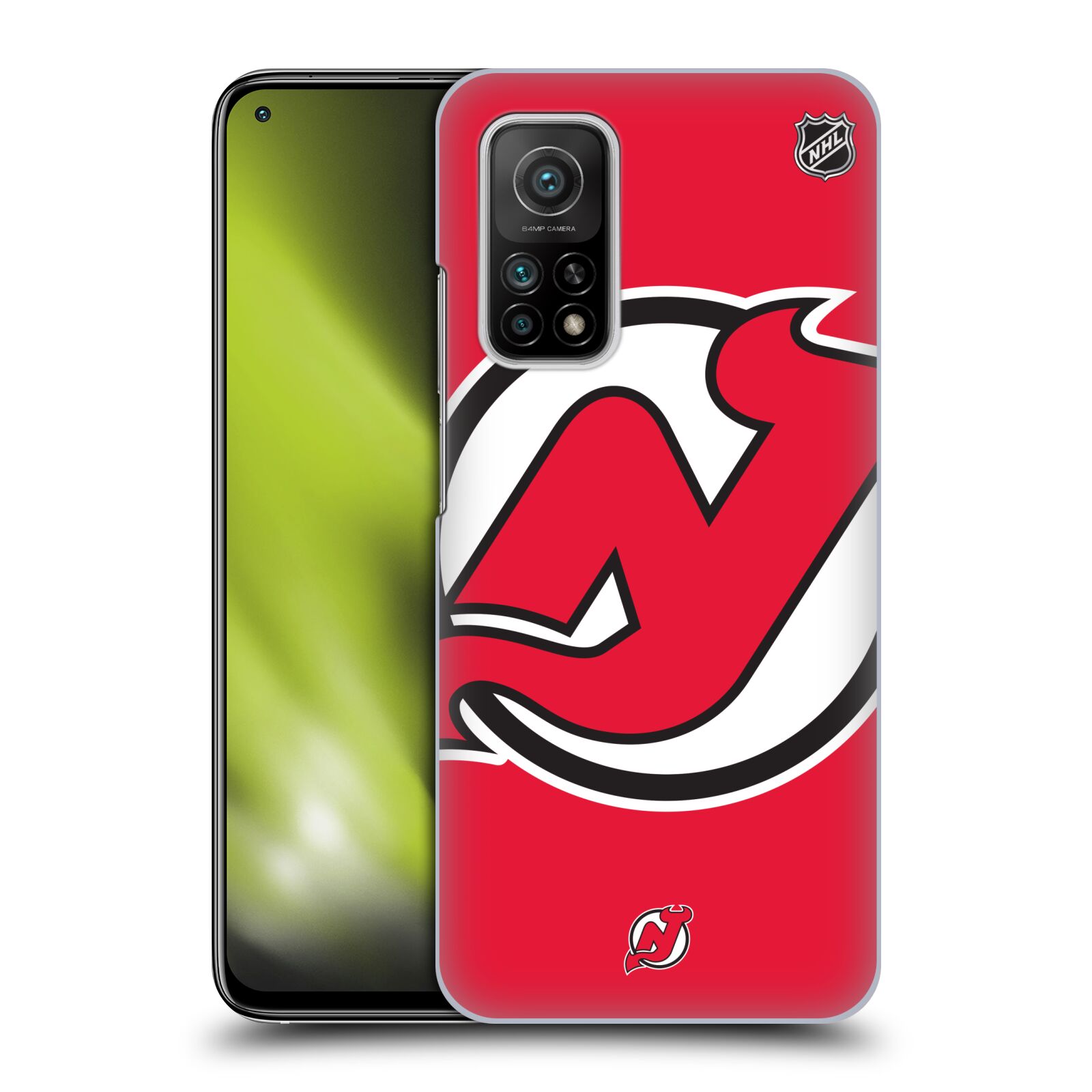 Pouzdro na mobil Xiaomi  Mi 10T / Mi 10T PRO - HEAD CASE - Hokej NHL - New Jersey Devils - Velký znak