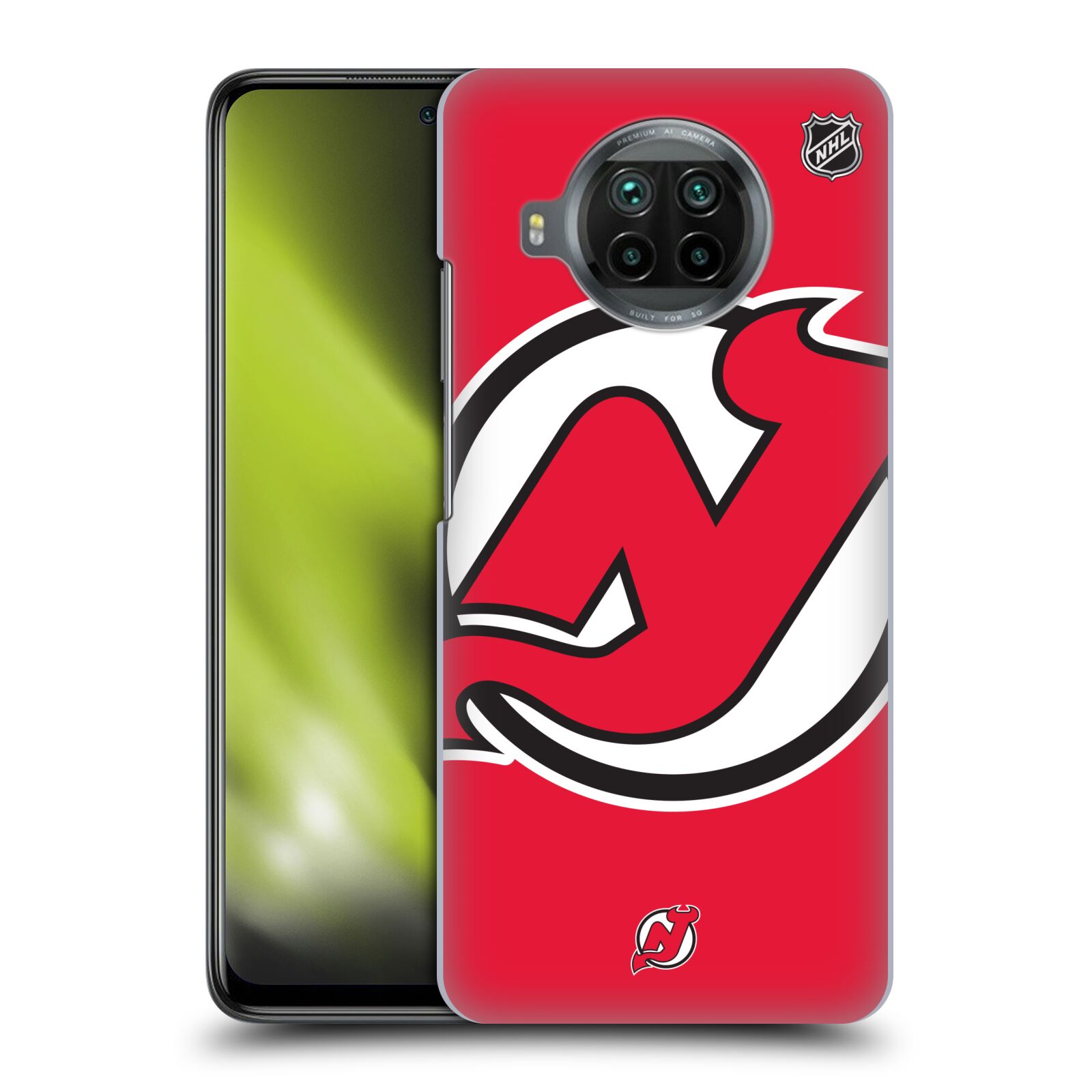 Pouzdro na mobil Xiaomi  Mi 10T LITE 5G - HEAD CASE - Hokej NHL - New Jersey Devils - Velký znak