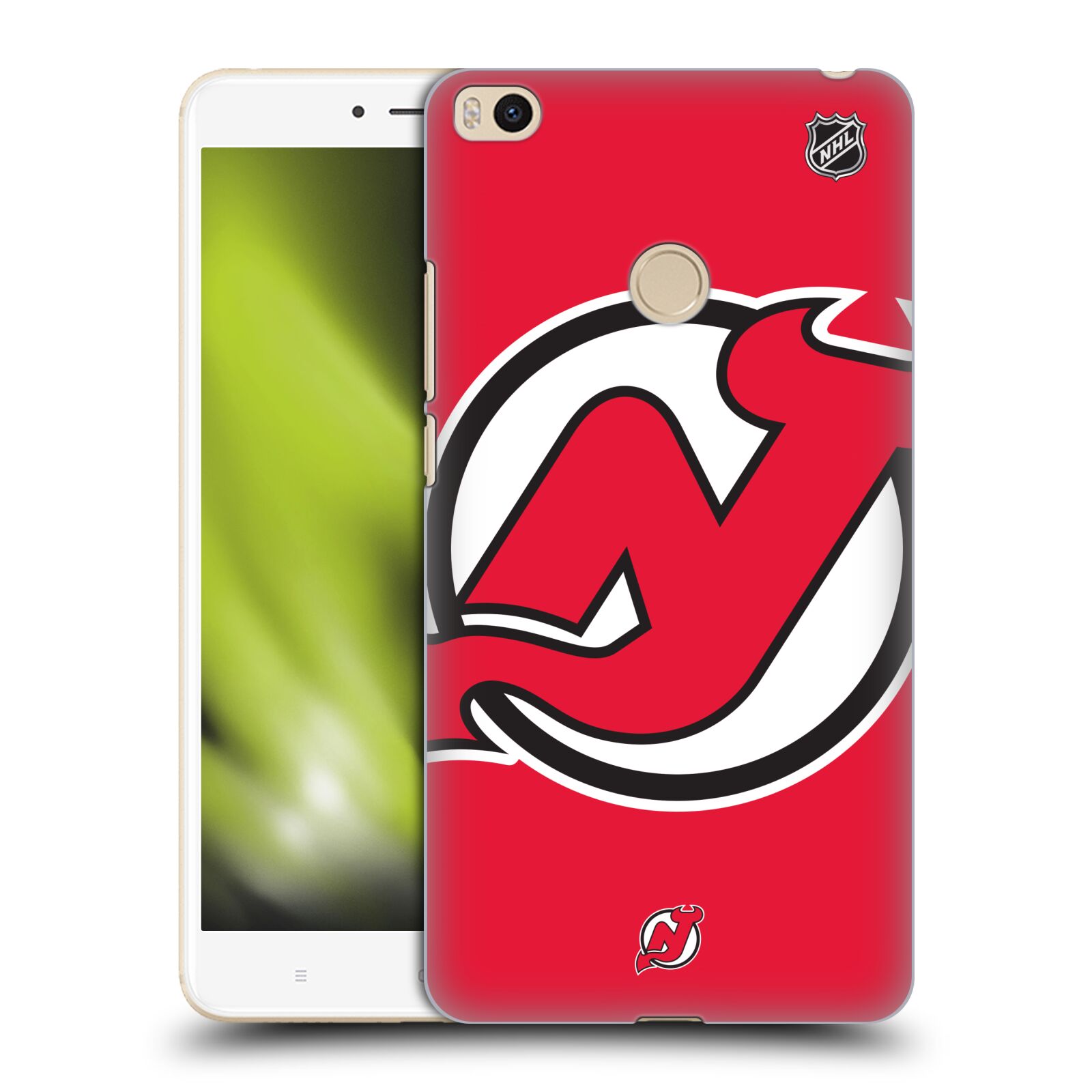 Pouzdro na mobil Xiaomi Mi Max 2 - HEAD CASE - Hokej NHL - New Jersey Devils - Velký znak