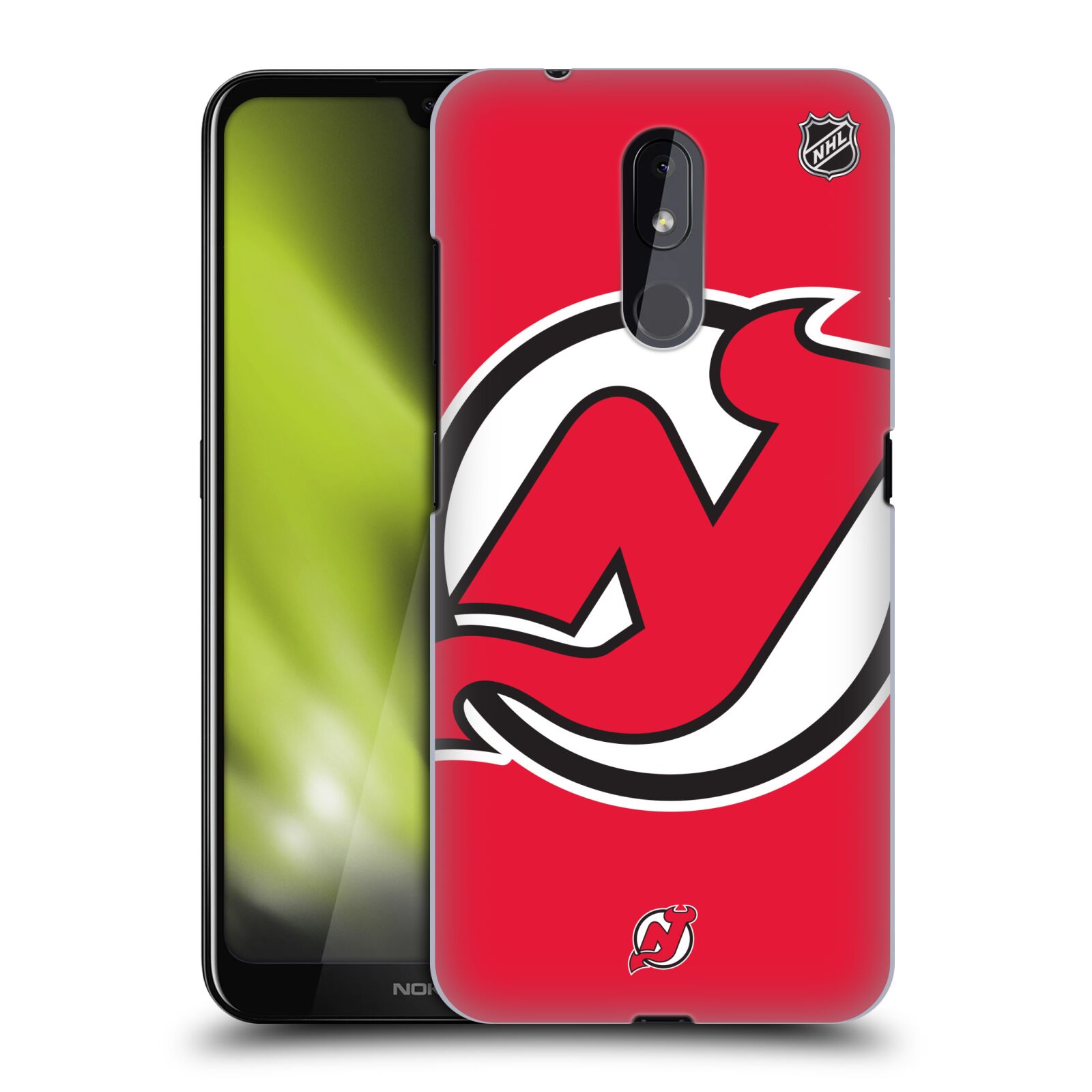 Pouzdro na mobil Nokia 3.2 - HEAD CASE - Hokej NHL - New Jersey Devils - Velký znak