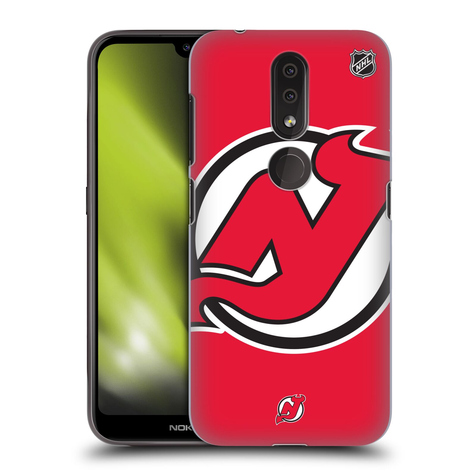 Pouzdro na mobil Nokia 4.2 - HEAD CASE - Hokej NHL - New Jersey Devils - Velký znak