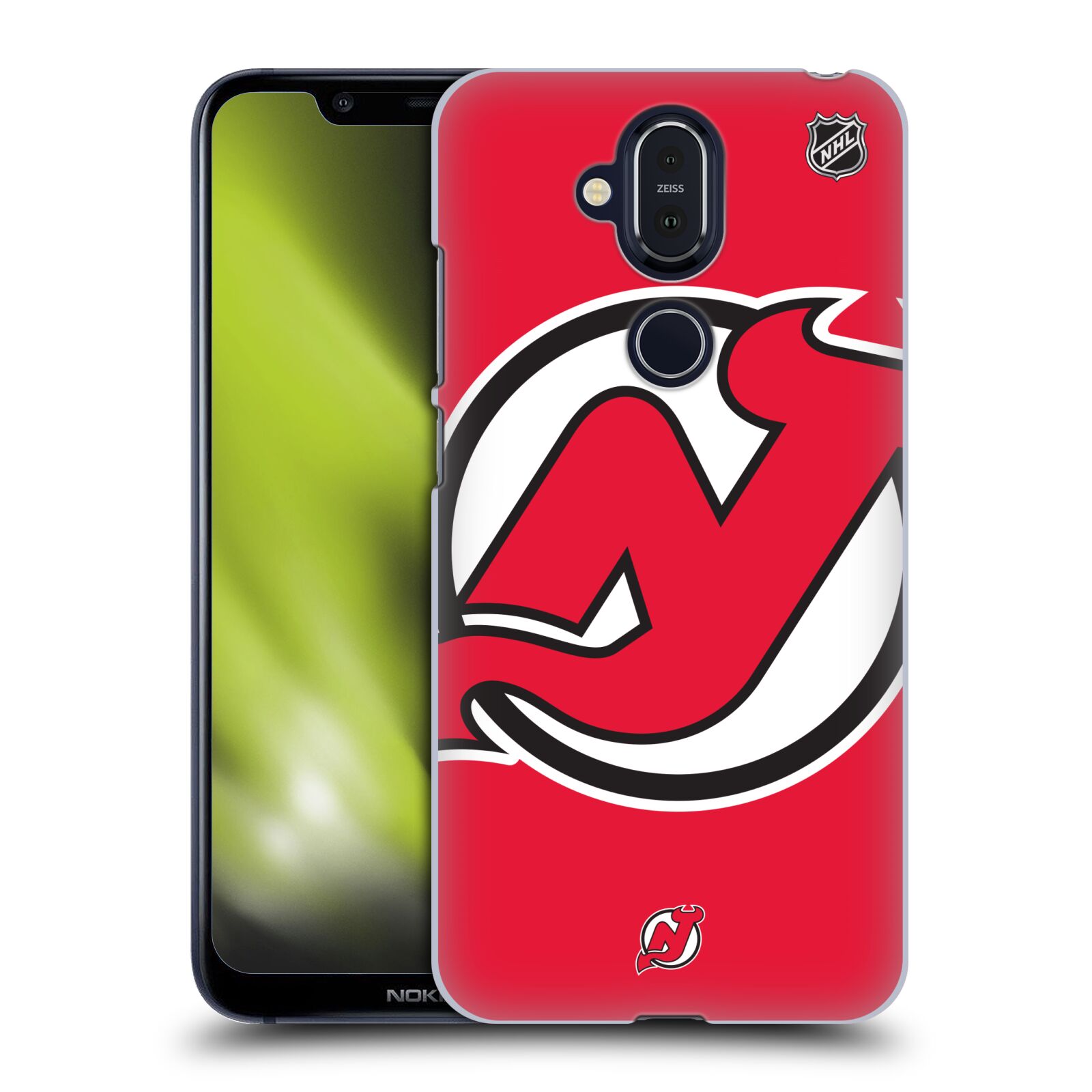 Pouzdro na mobil NOKIA 8.1 - HEAD CASE - Hokej NHL - New Jersey Devils - Velký znak