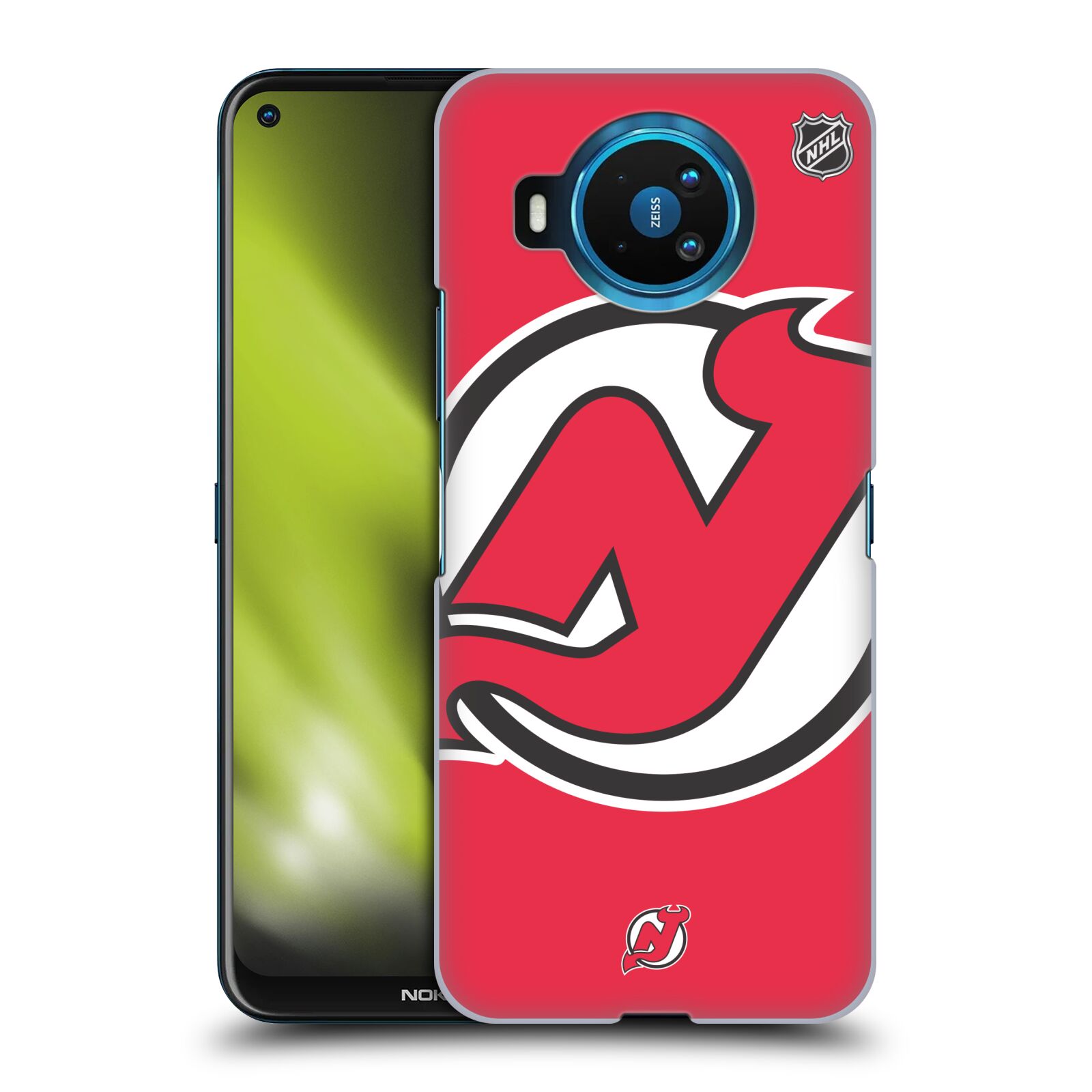 Pouzdro na mobil NOKIA 8.3 - HEAD CASE - Hokej NHL - New Jersey Devils - Velký znak