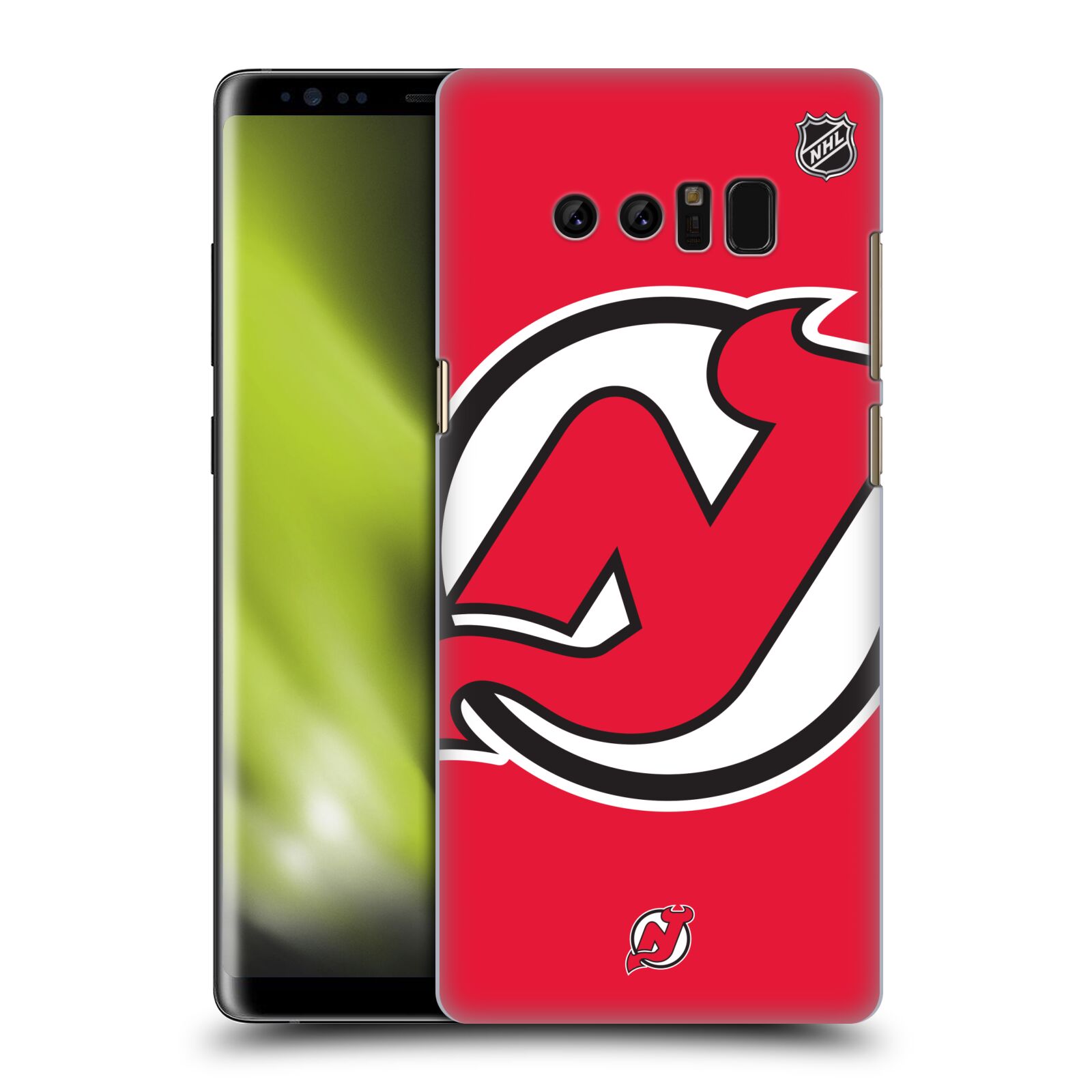 Pouzdro na mobil Samsung Galaxy Note 8 - HEAD CASE - Hokej NHL - New Jersey Devils - Velký znak