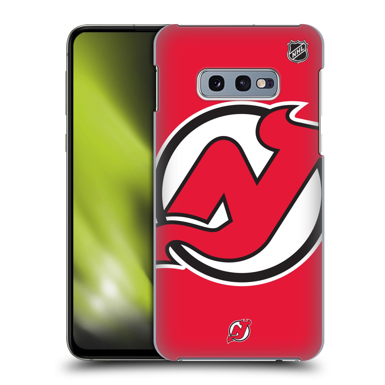 Pouzdro na mobil Samsung Galaxy S10e - HEAD CASE - Hokej NHL - New Jersey Devils - Velký znak