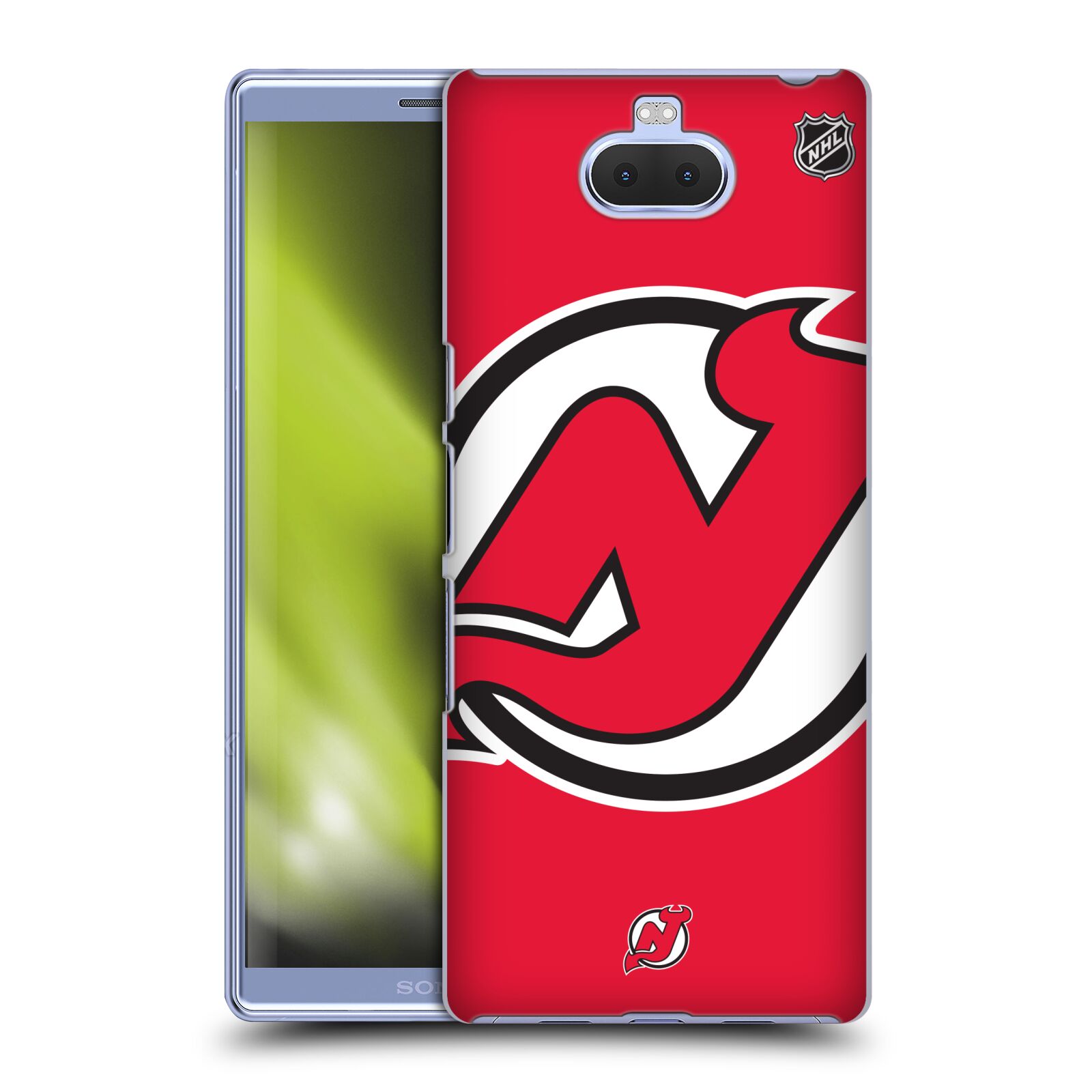 Pouzdro na mobil Sony Xperia 10 Plus - HEAD CASE - Hokej NHL - New Jersey Devils - Velký znak